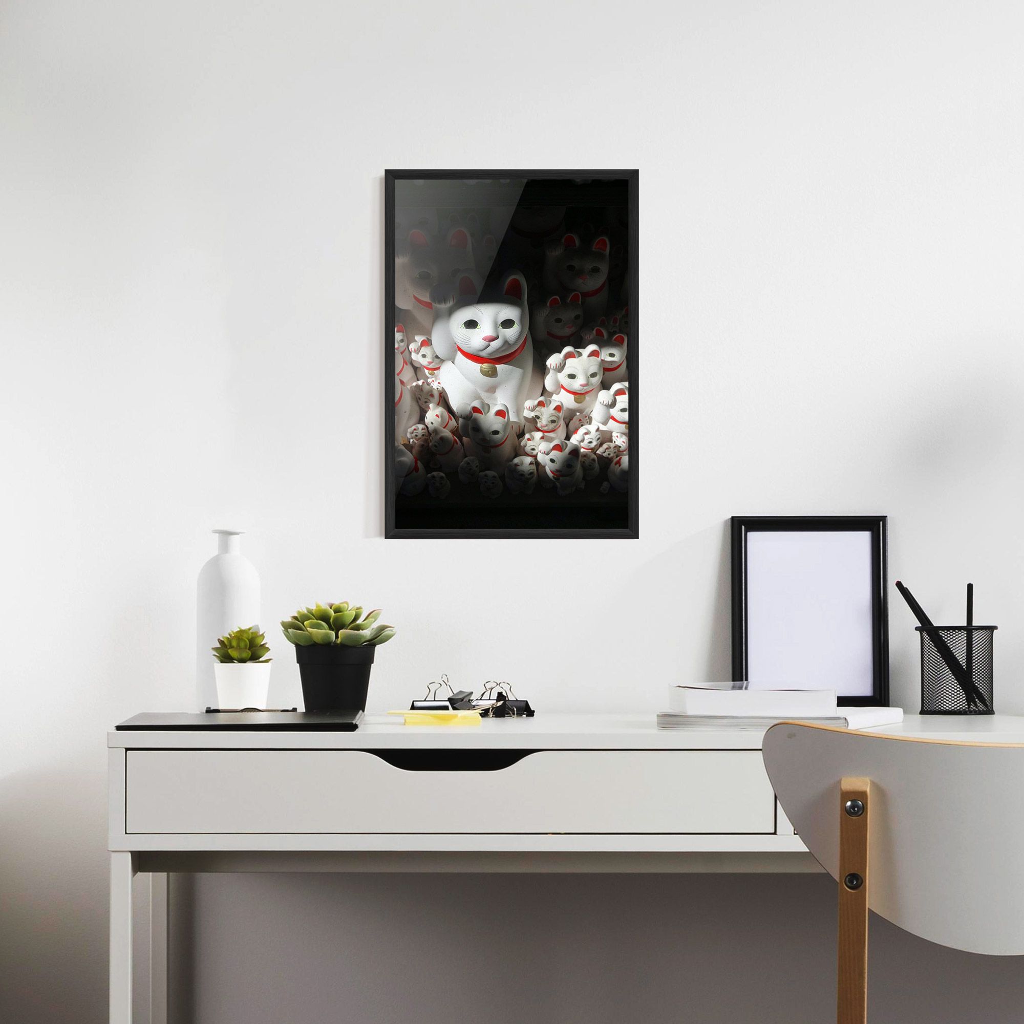 White Lucky Cats mockup 7