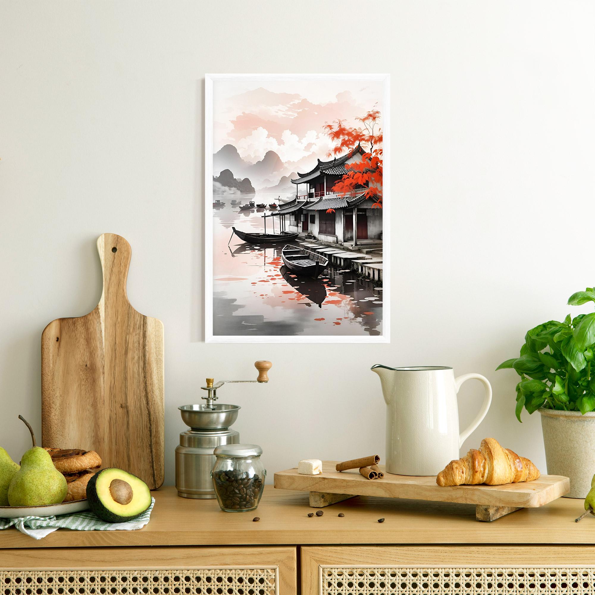 Keretezett Poszter Architecture Reflections mockup 8