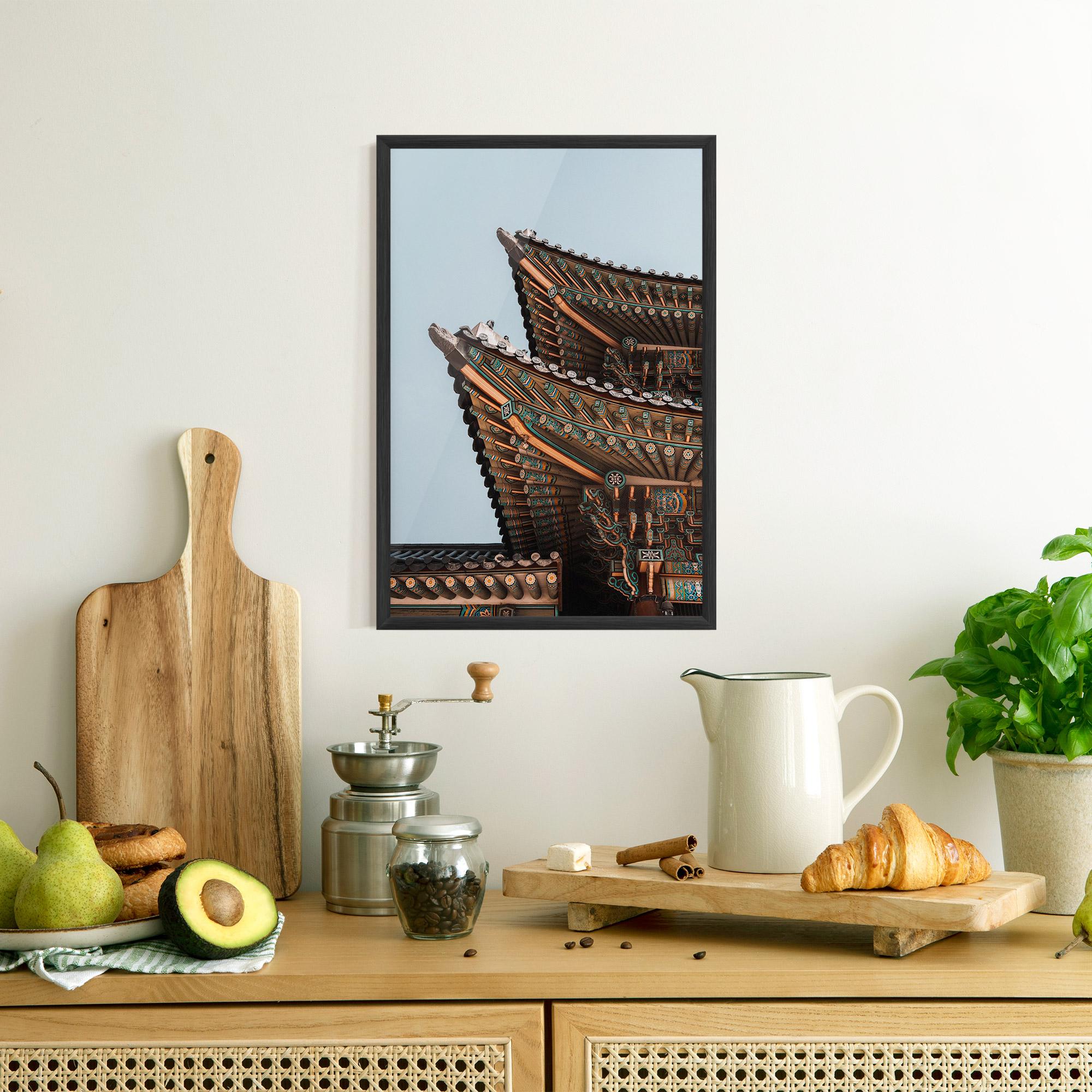 Keretezett Poszter Gyeongbokgung mockup 8