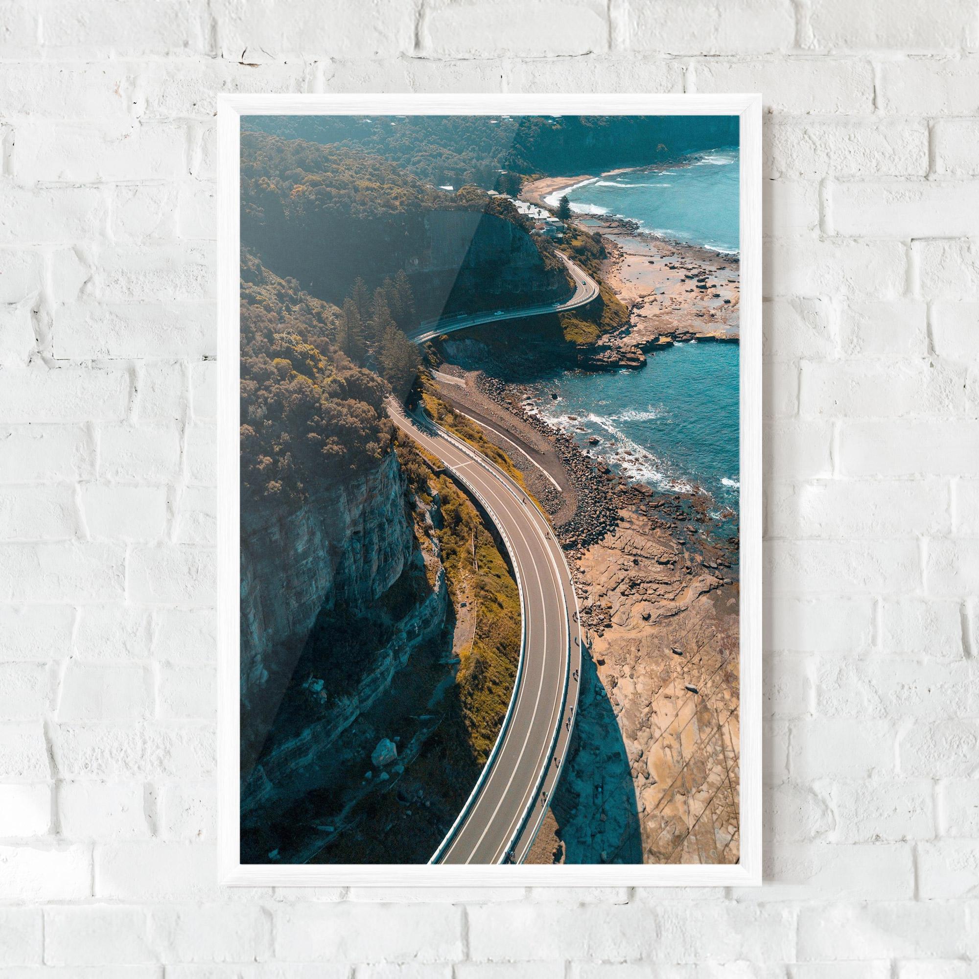 Keretezett Poszter Australia Road mockup 0