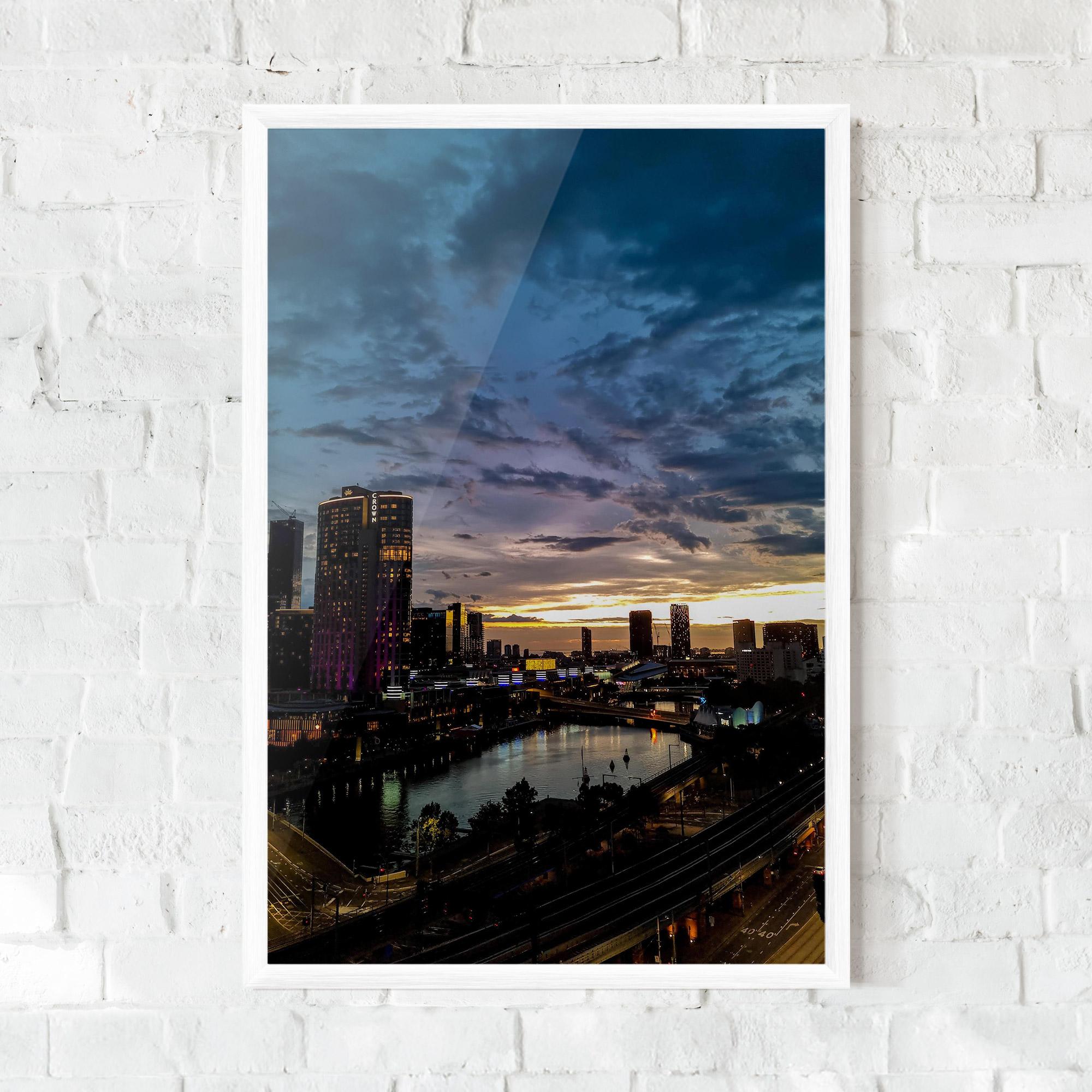 Keretezett Poszter Melbourne mockup 0