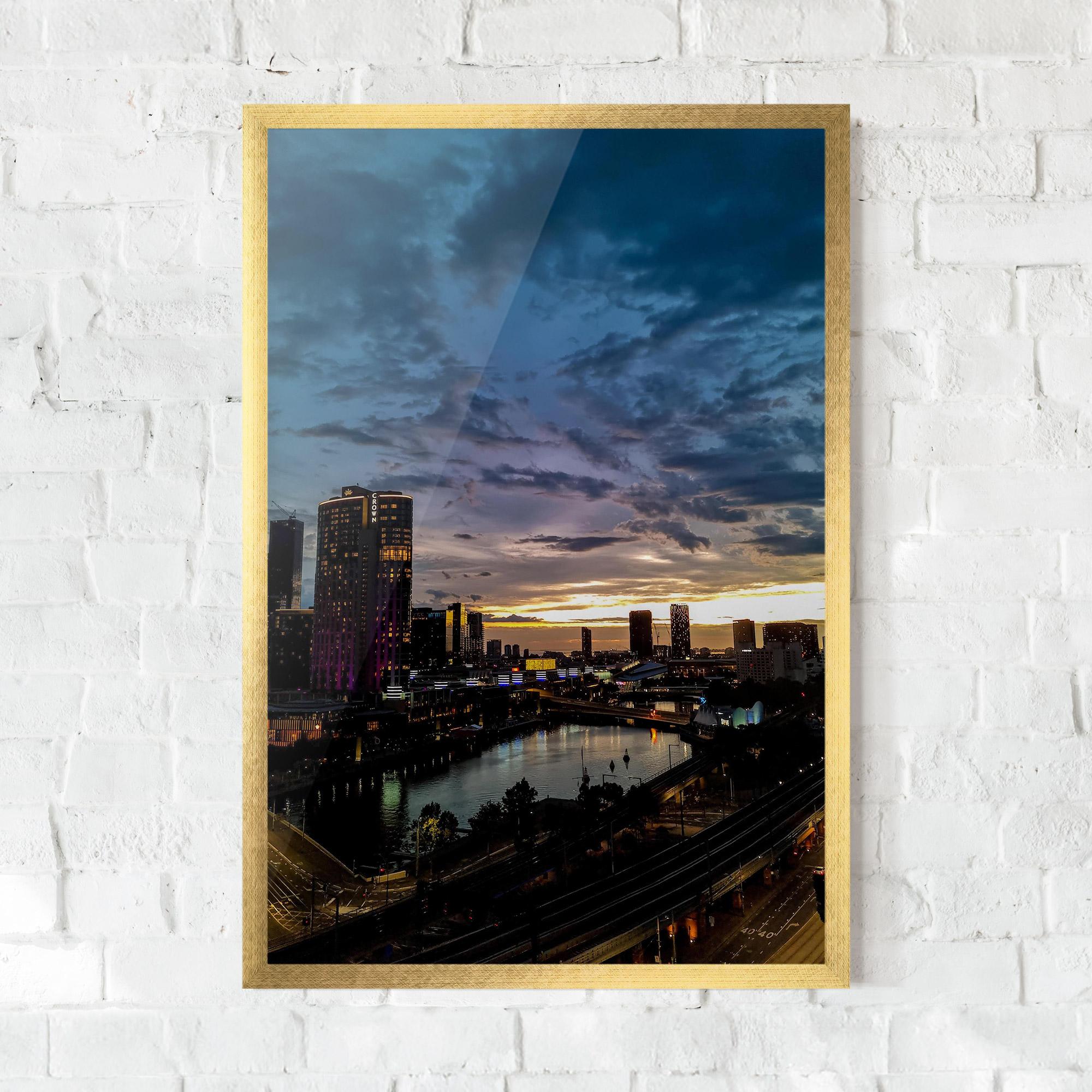 Keretezett Poszter Melbourne mockup 0