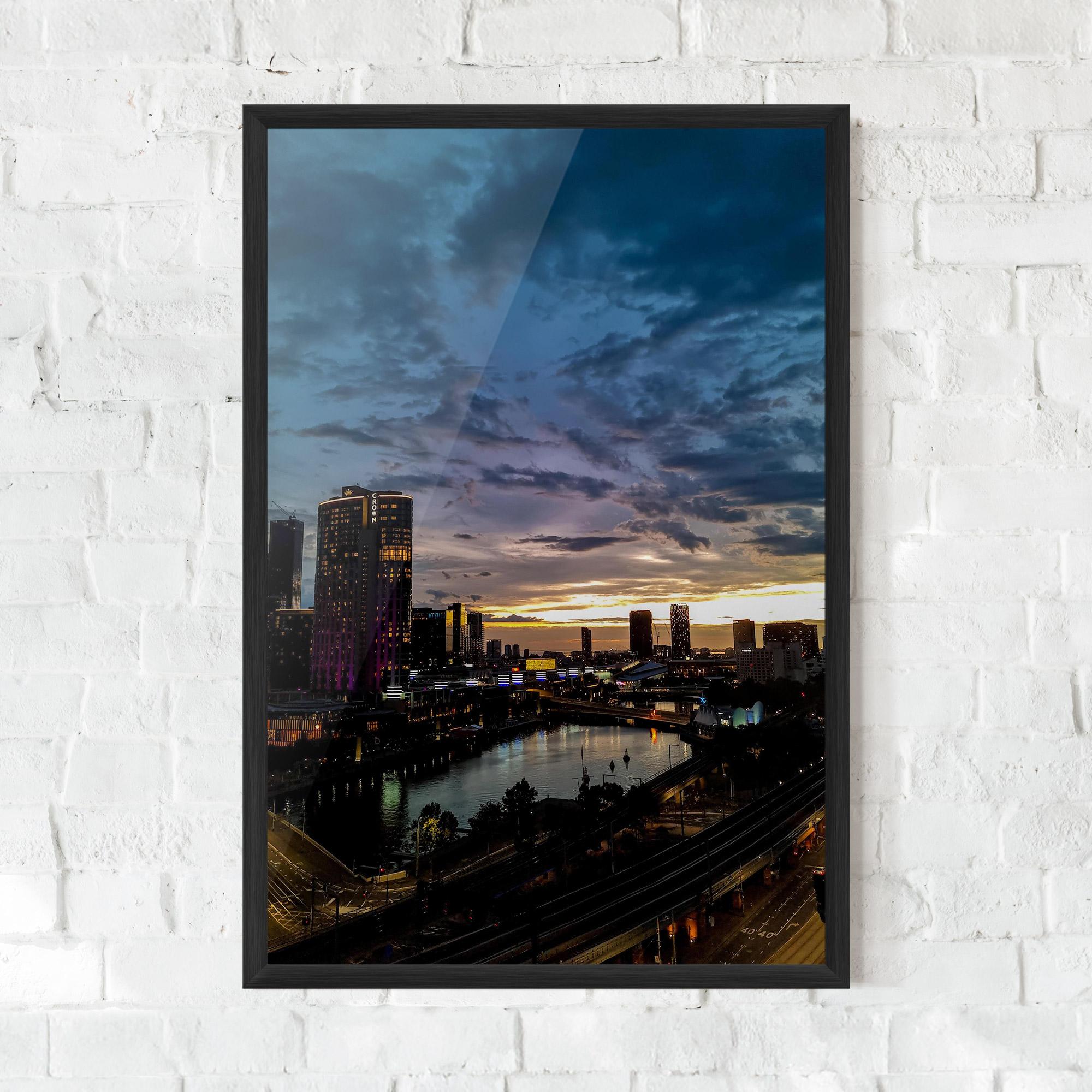 Keretezett Poszter Melbourne mockup 0