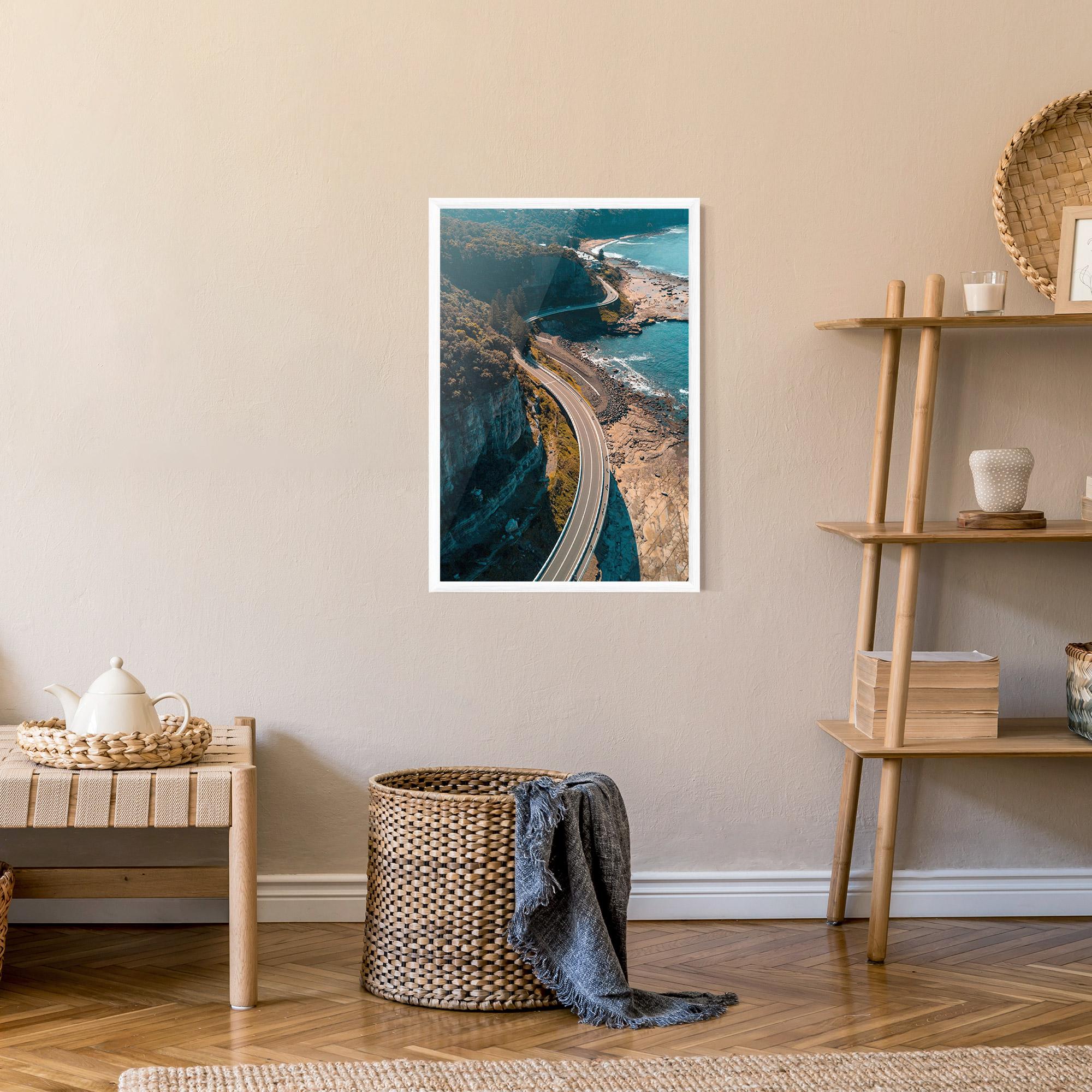 Keretezett Poszter Australia Road mockup 9