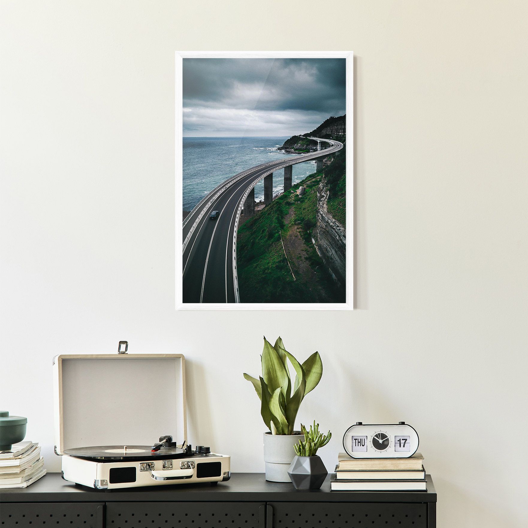 Road Cloudy Day mockup 2