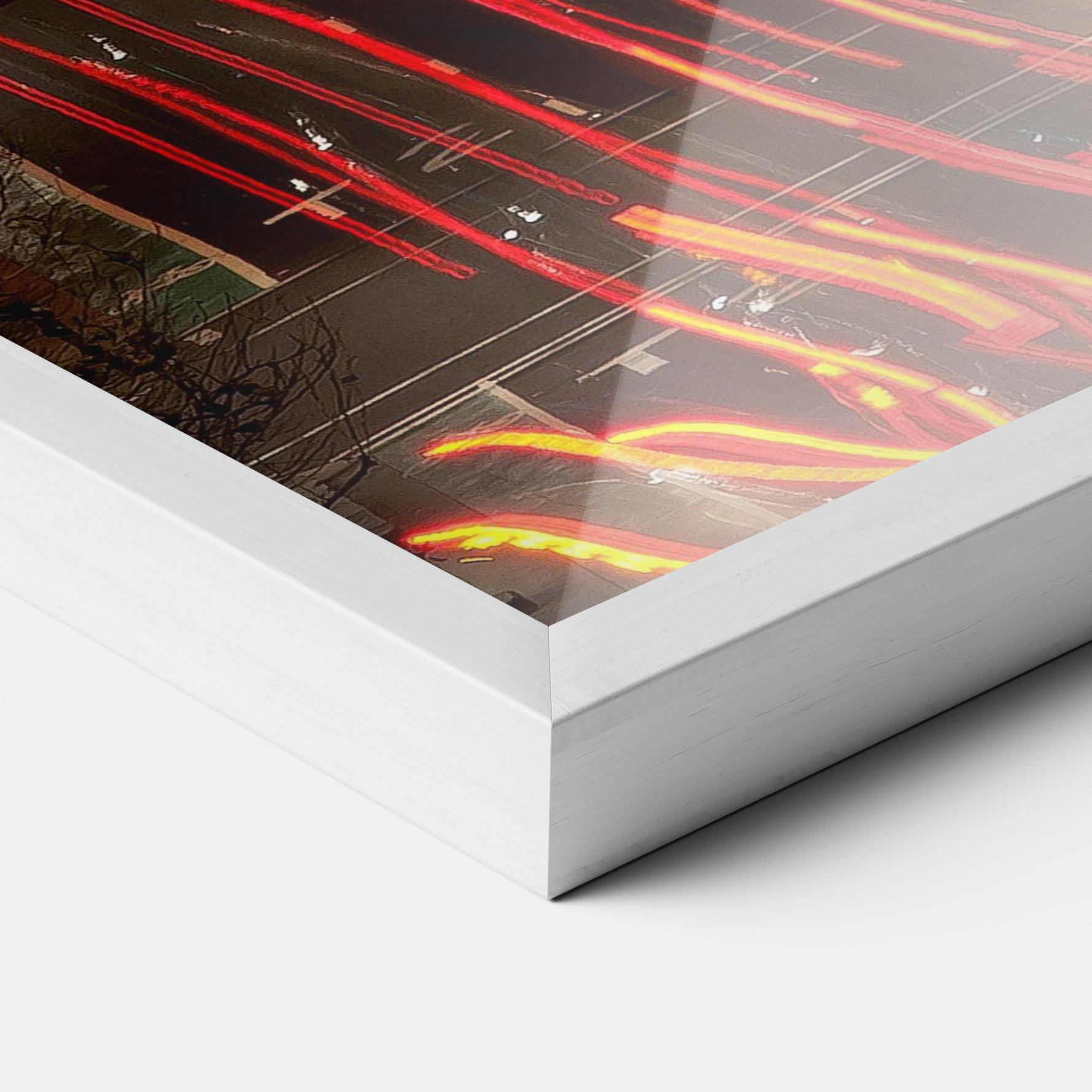 Keretezett Poszter Car Light Road mockup 3