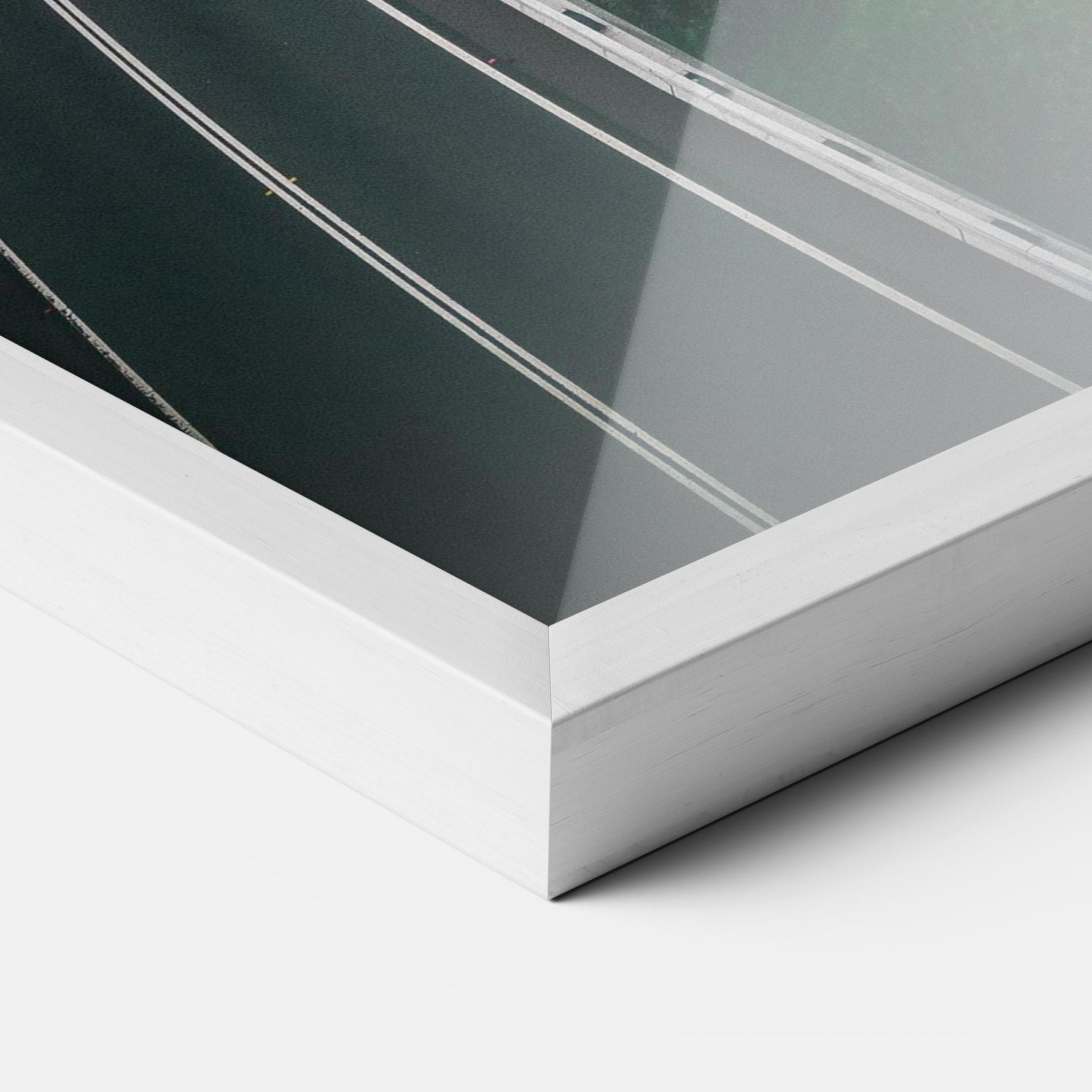 Keretezett Poszter Road Cloudy Day mockup 3