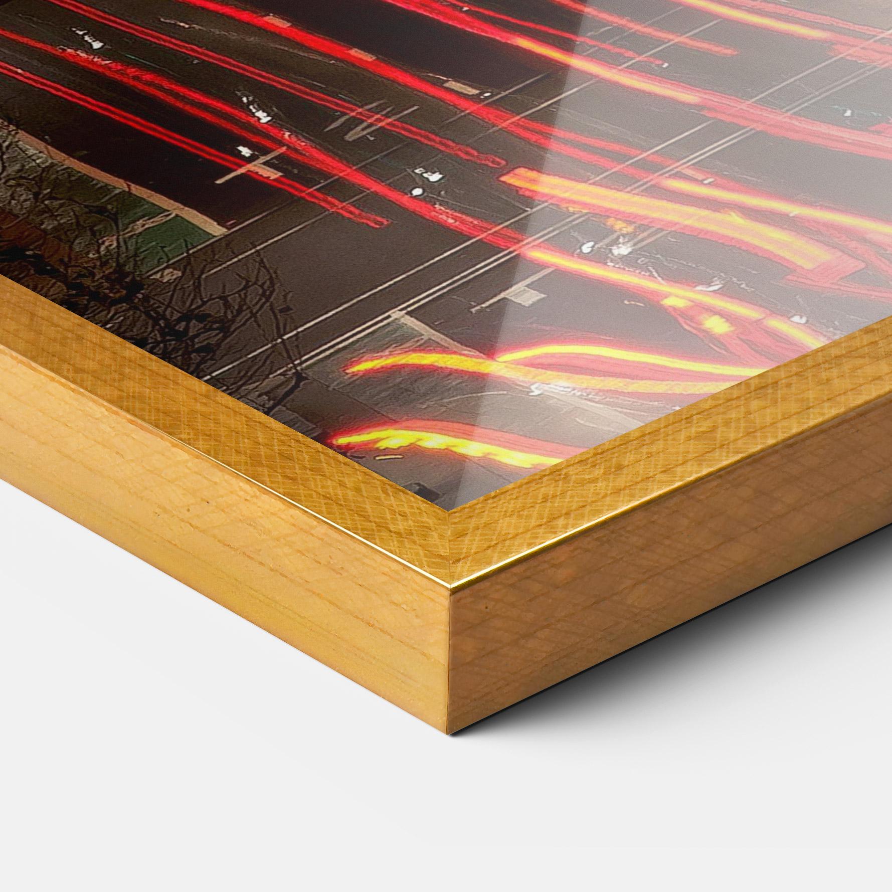 Keretezett Poszter Car Light Road mockup 3