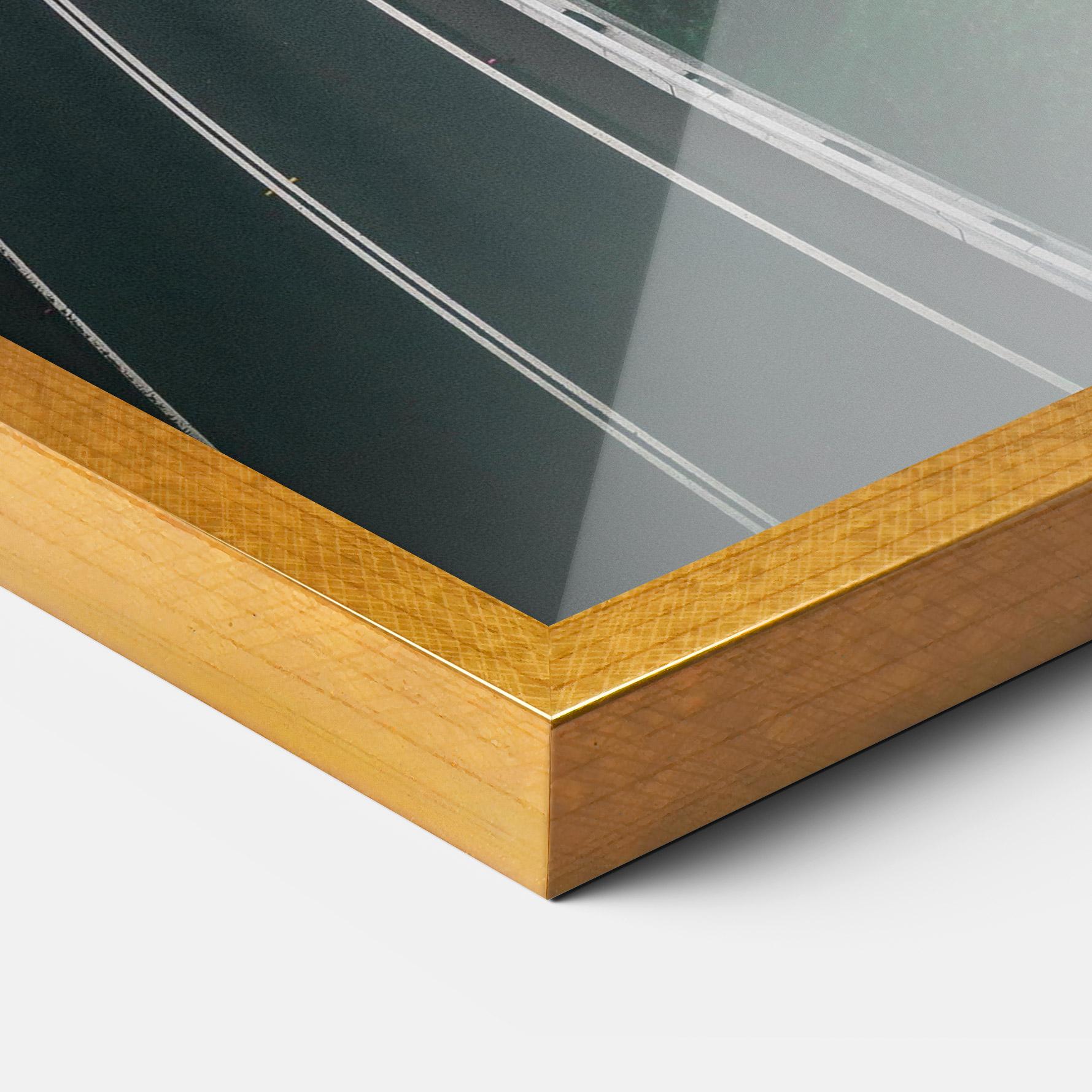 Keretezett Poszter Road Cloudy Day mockup 3