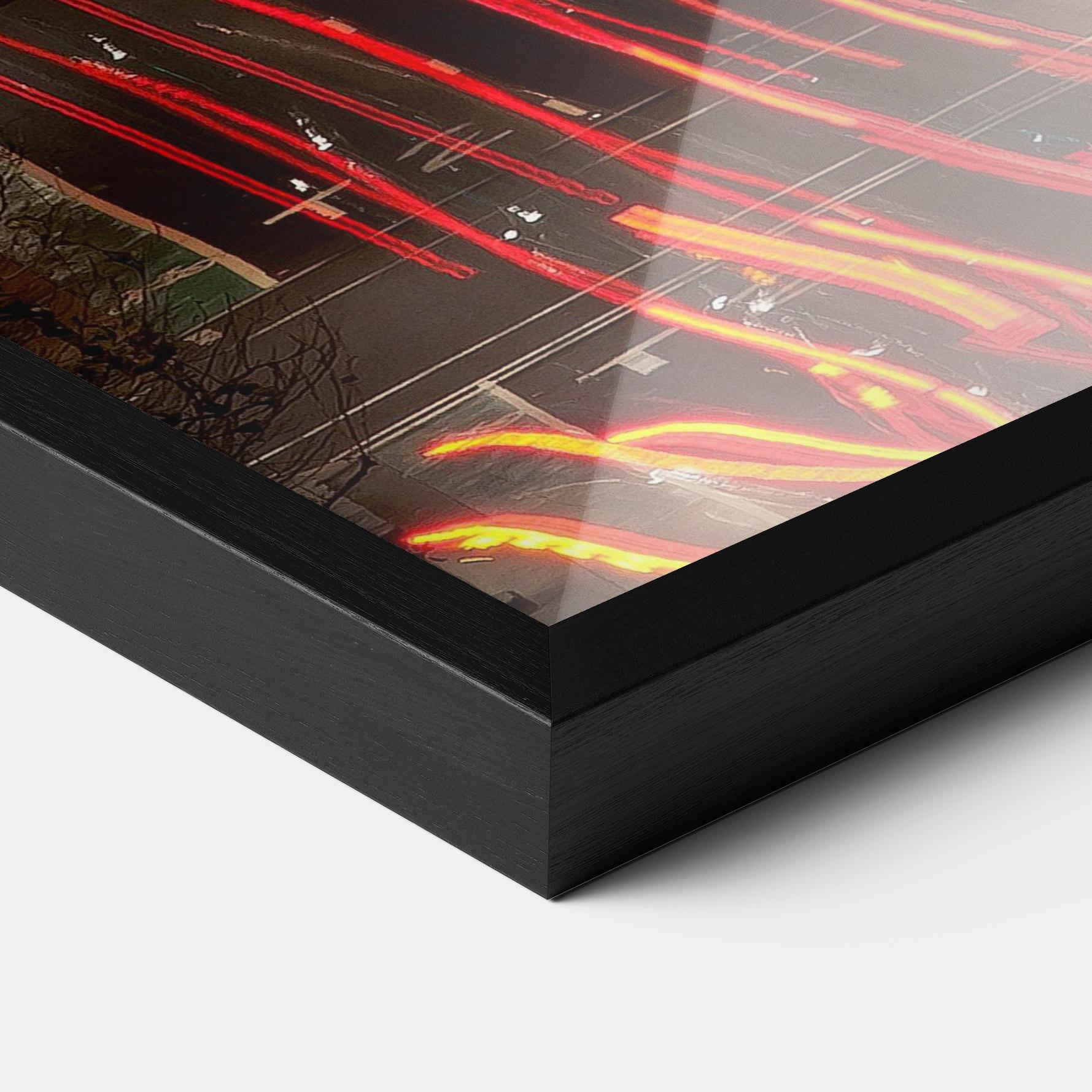 Keretezett Poszter Car Light Road mockup 3