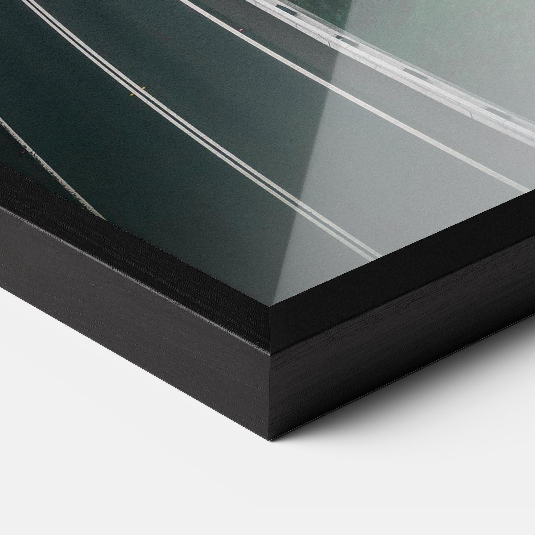 Keretezett Poszter Road Cloudy Day mockup 3