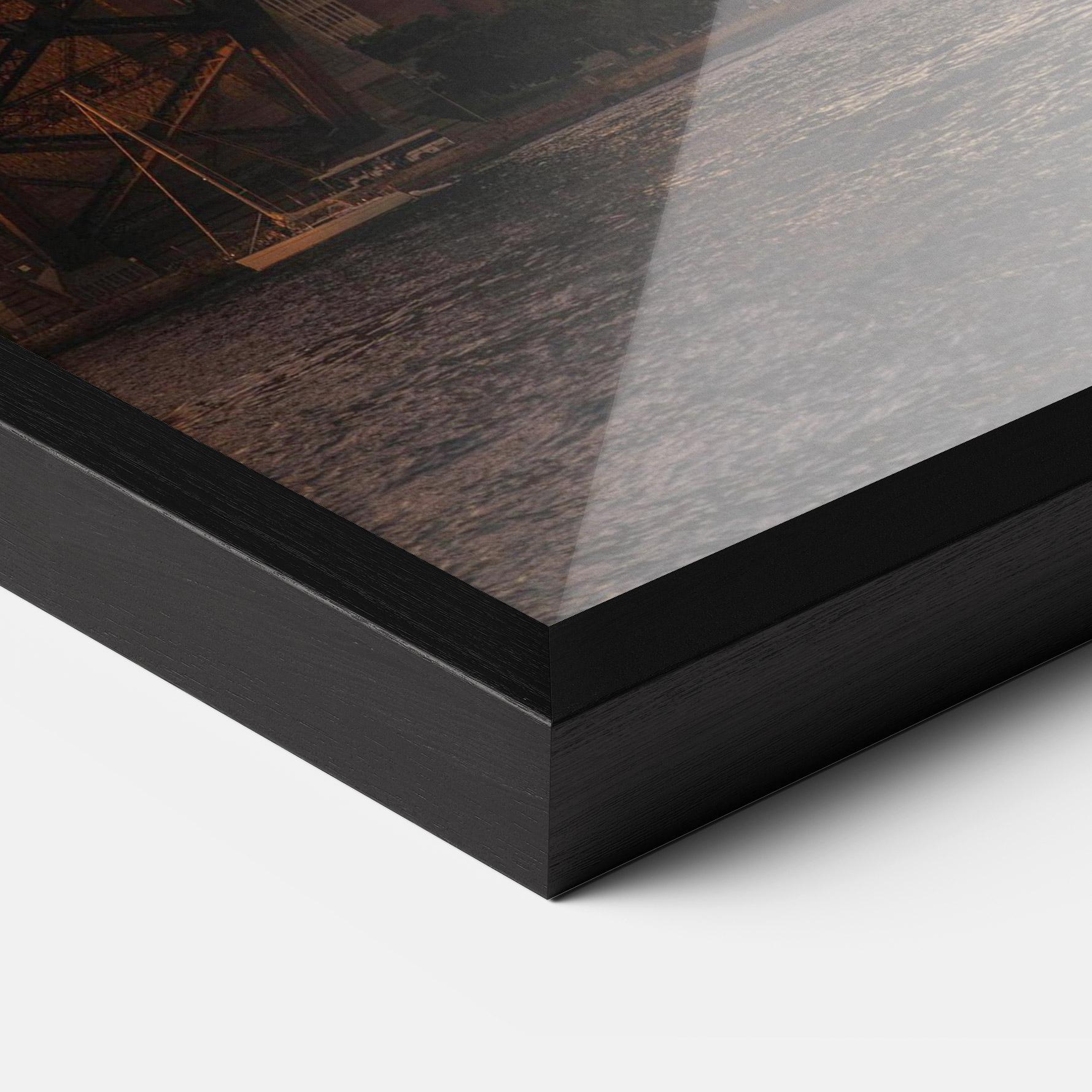 Keretezett Poszter Sunset Harbour Bridge mockup 3