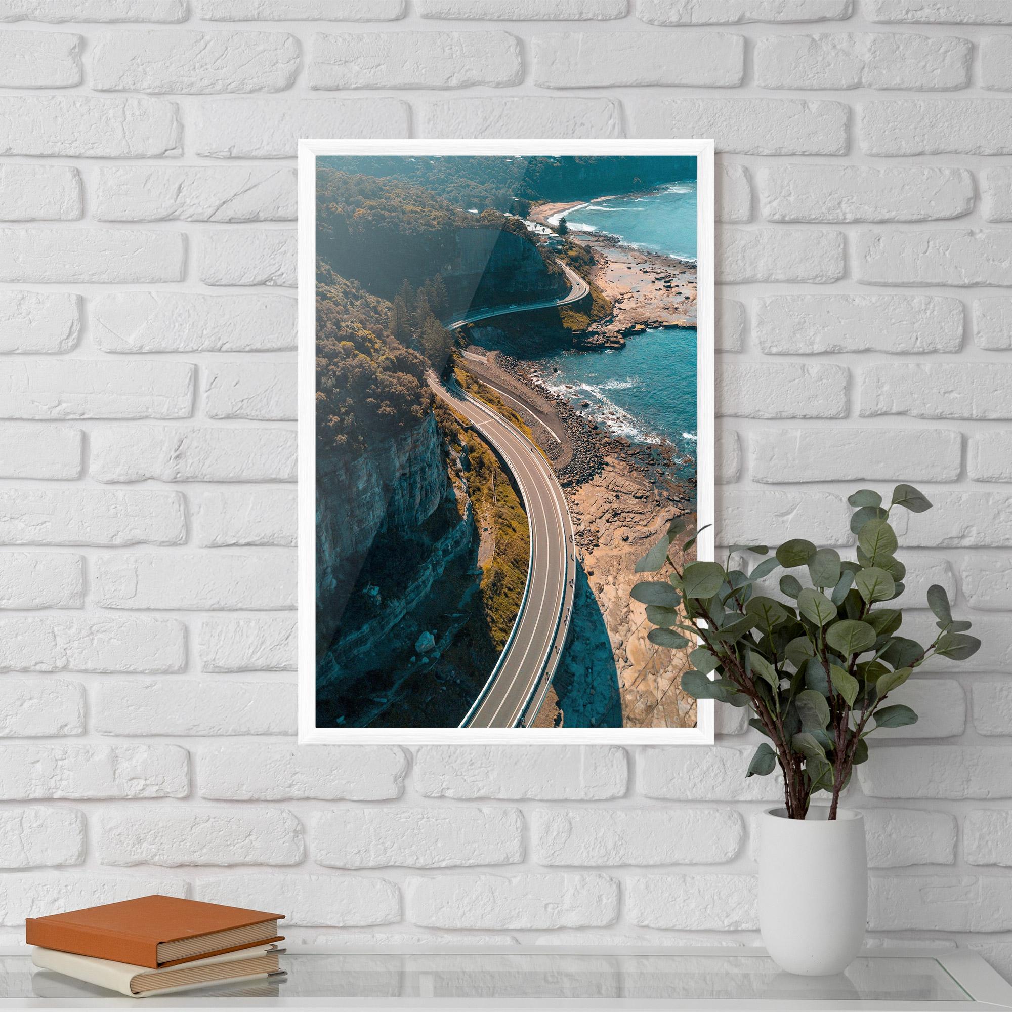 Keretezett Poszter Australia Road mockup 5