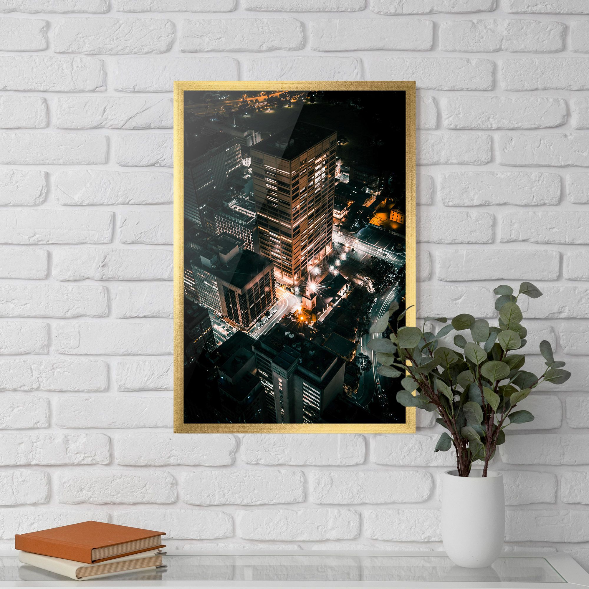 Cream Building Night mockup 5