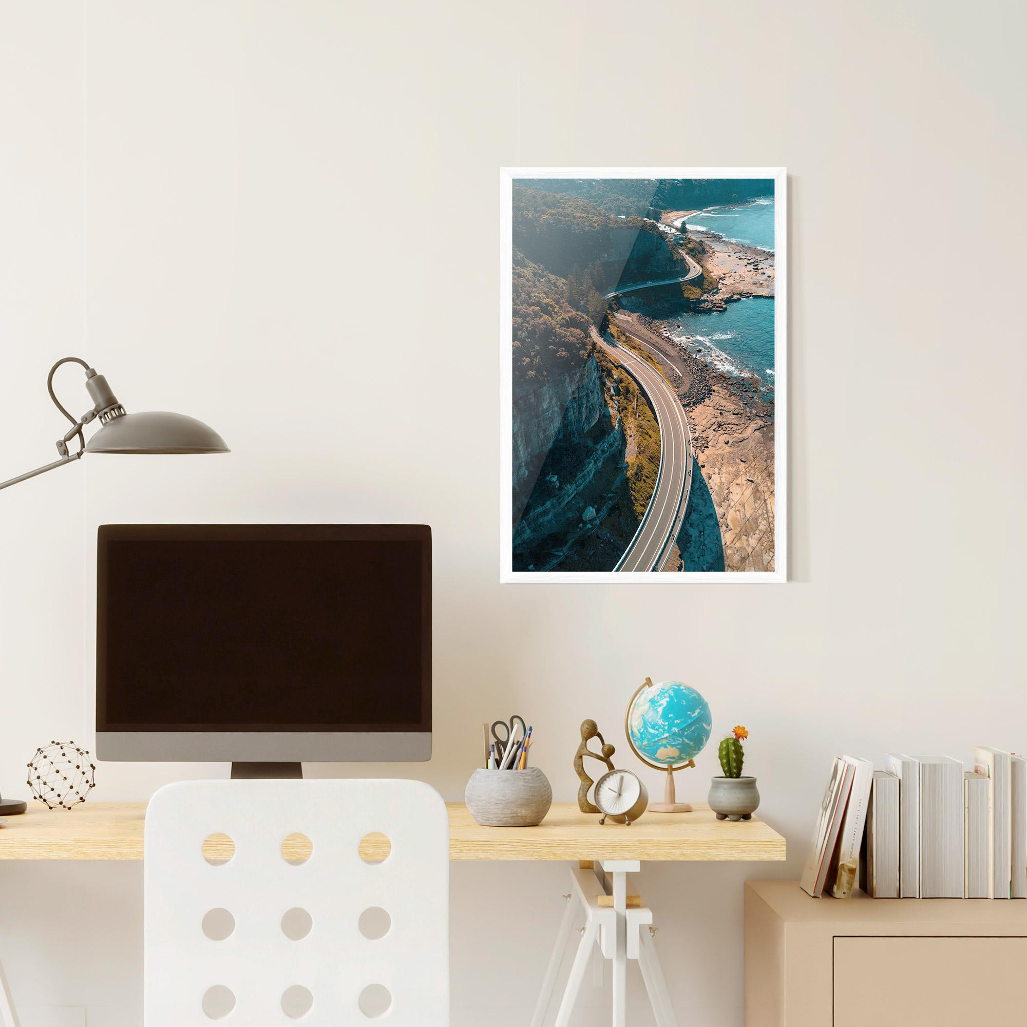 Keretezett Poszter Australia Road mockup 6