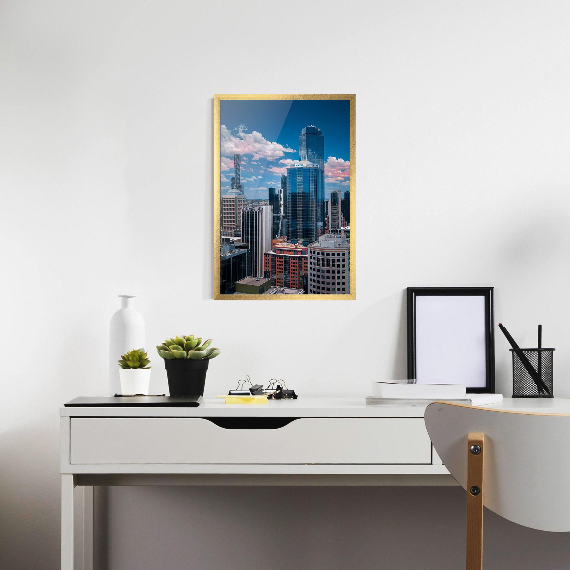 Keretezett Poszter Skyscrapert View mockup 7