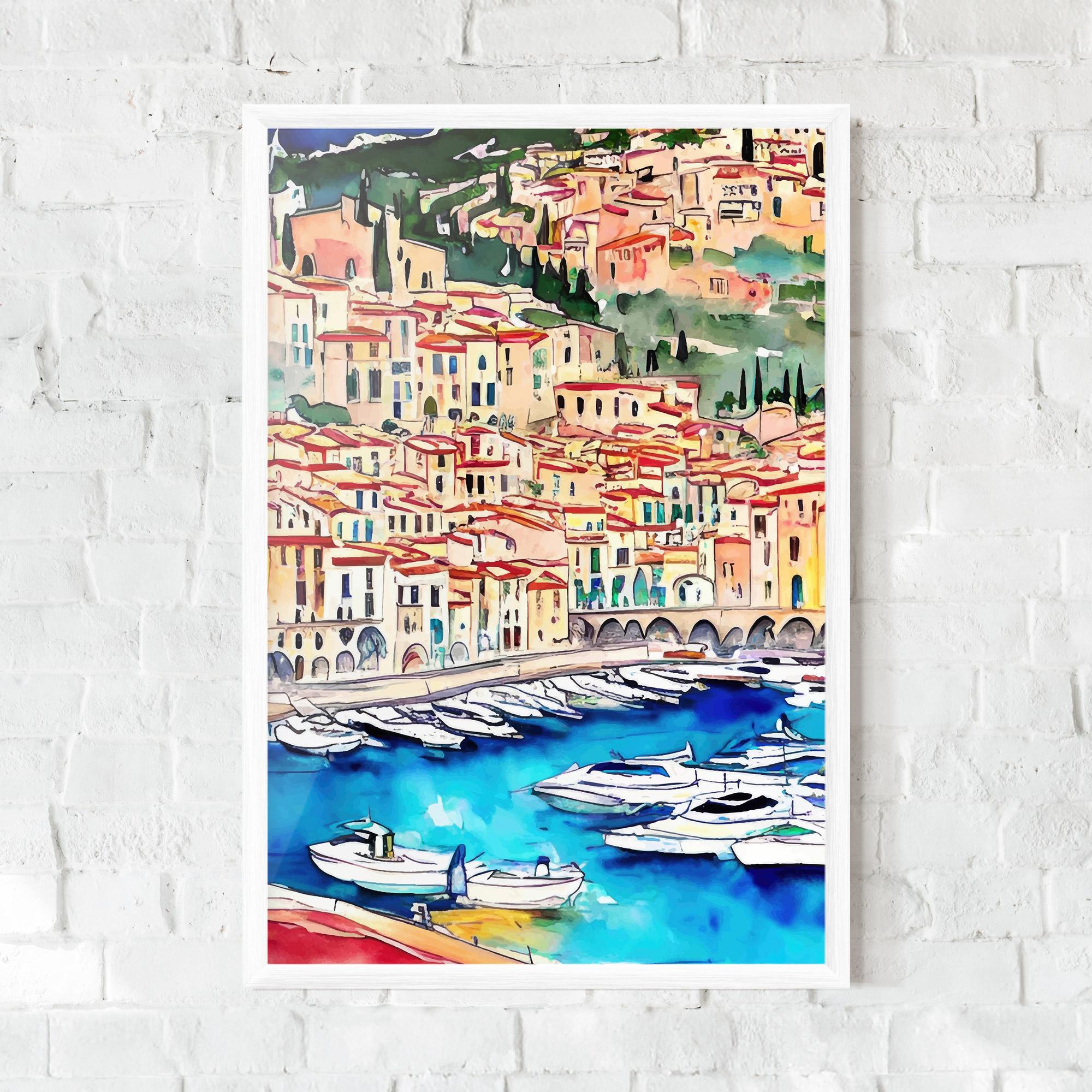 Keretezett Poszter French City mockup 0