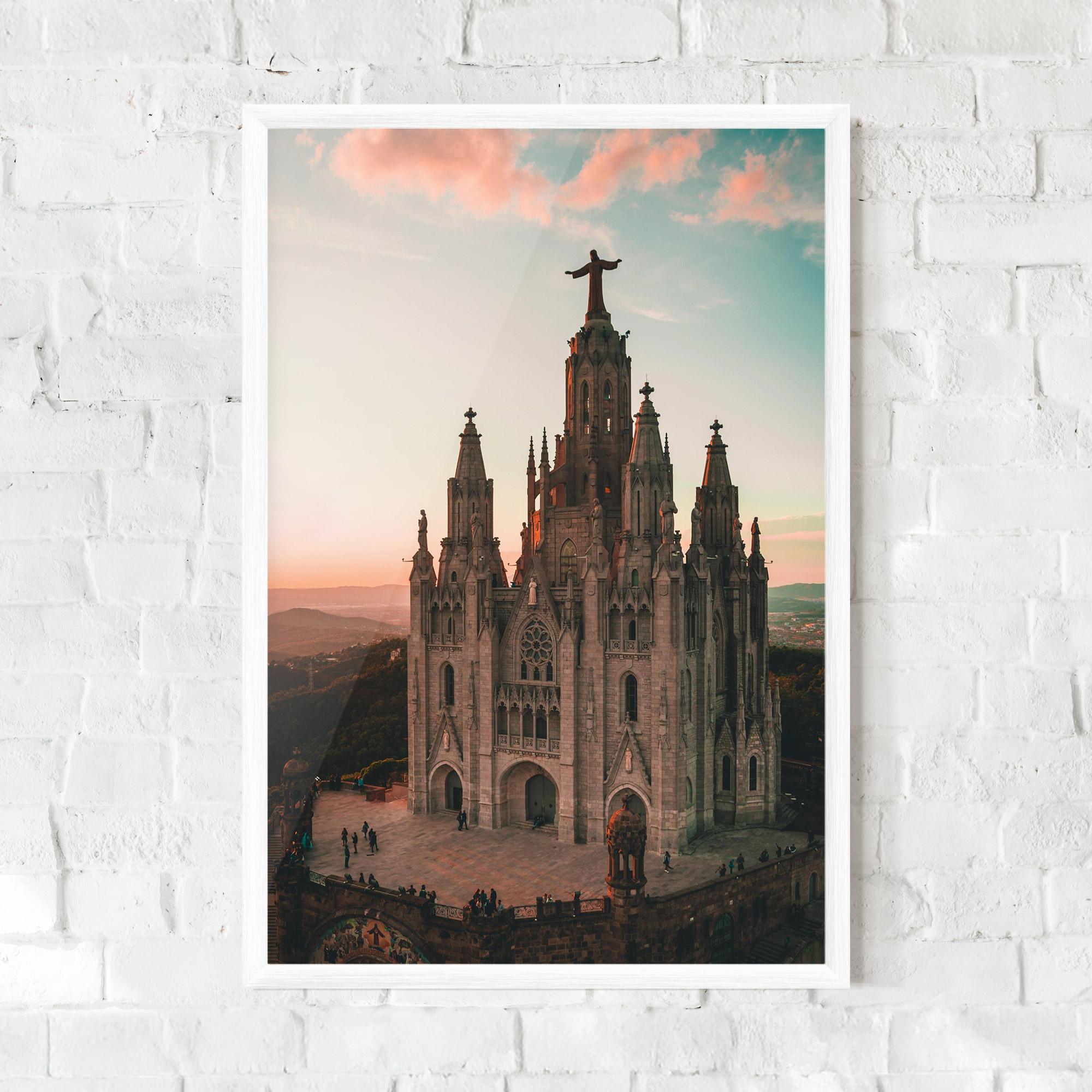 Keretezett Poszter Tibidabo Barcelona mockup 0
