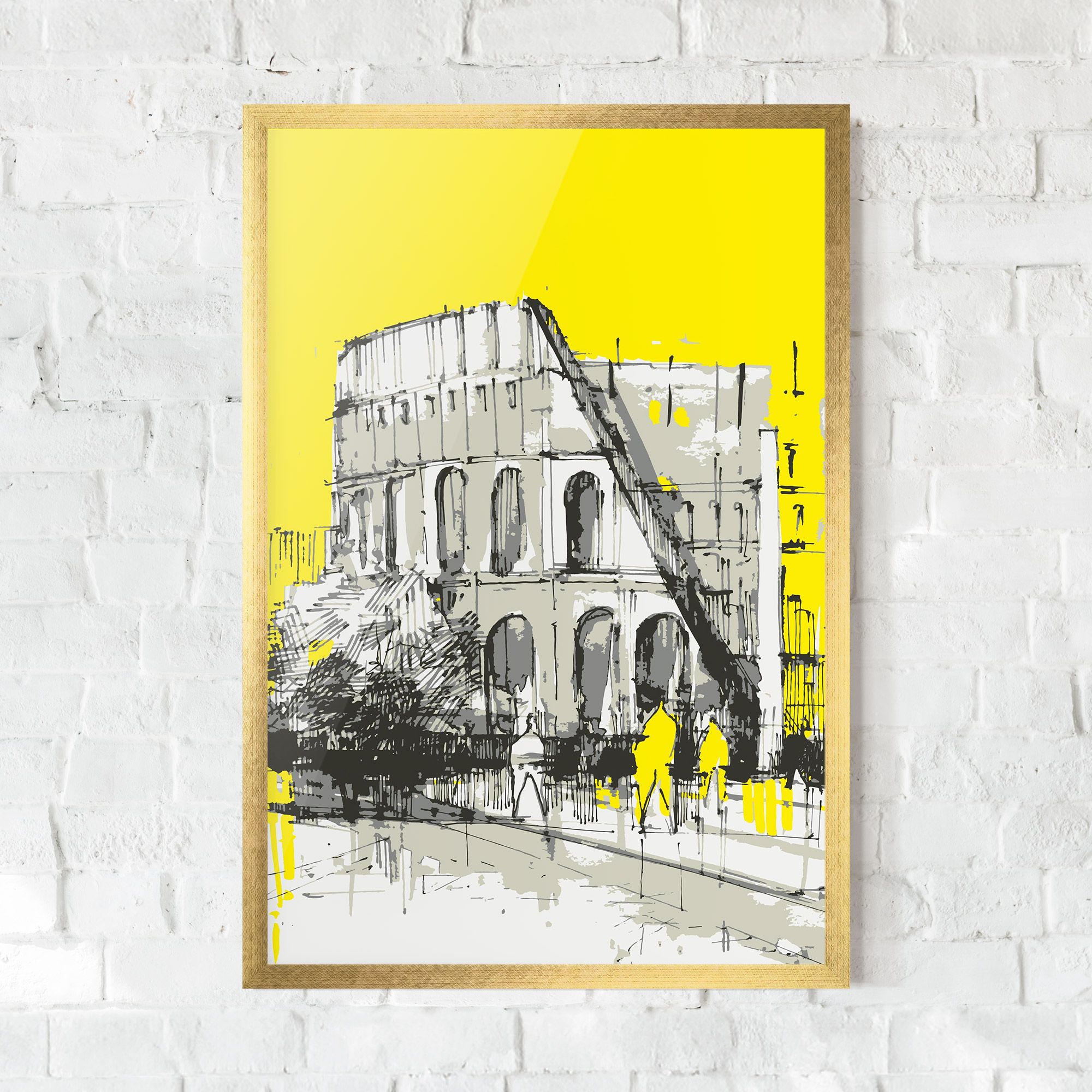Yellow Colosseum mockup 0