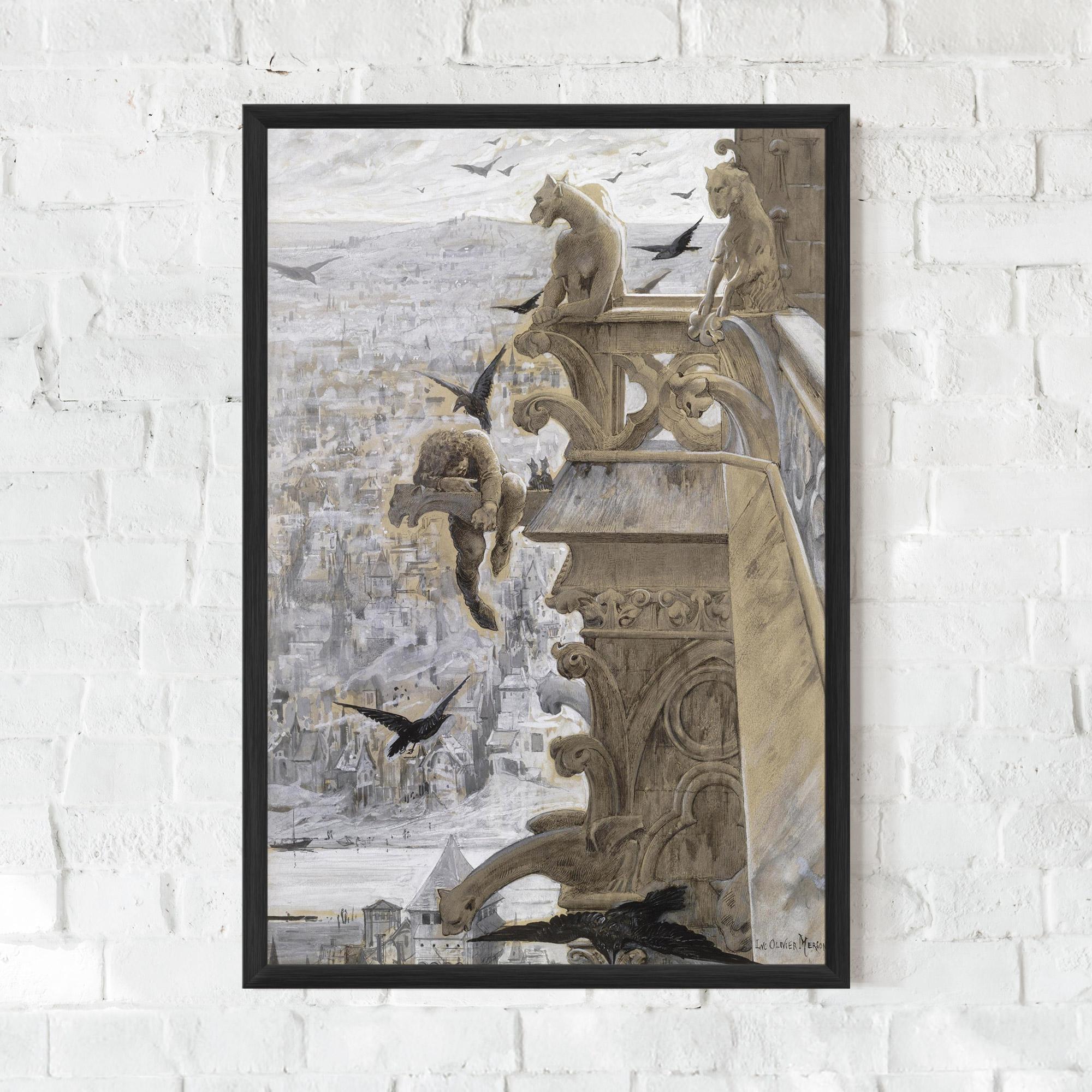 Keretezett Poszter Notre Dame mockup 0