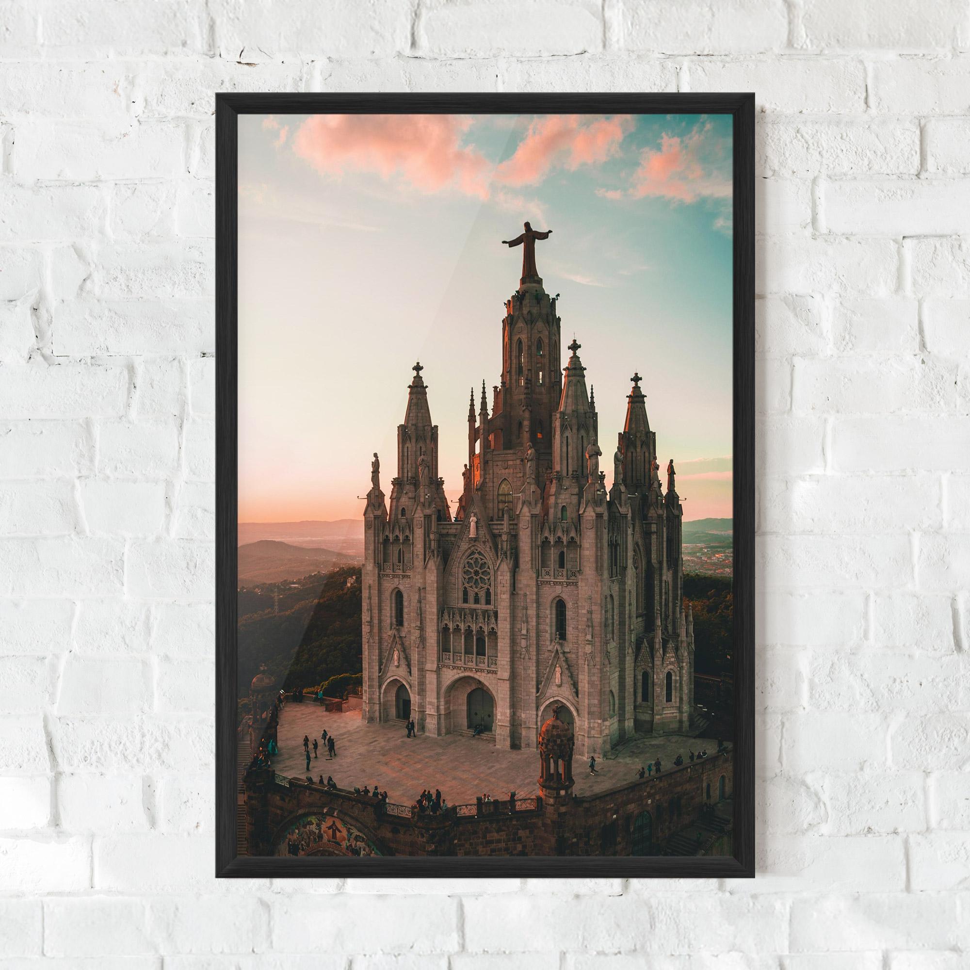 Keretezett Poszter Tibidabo Barcelona mockup 0