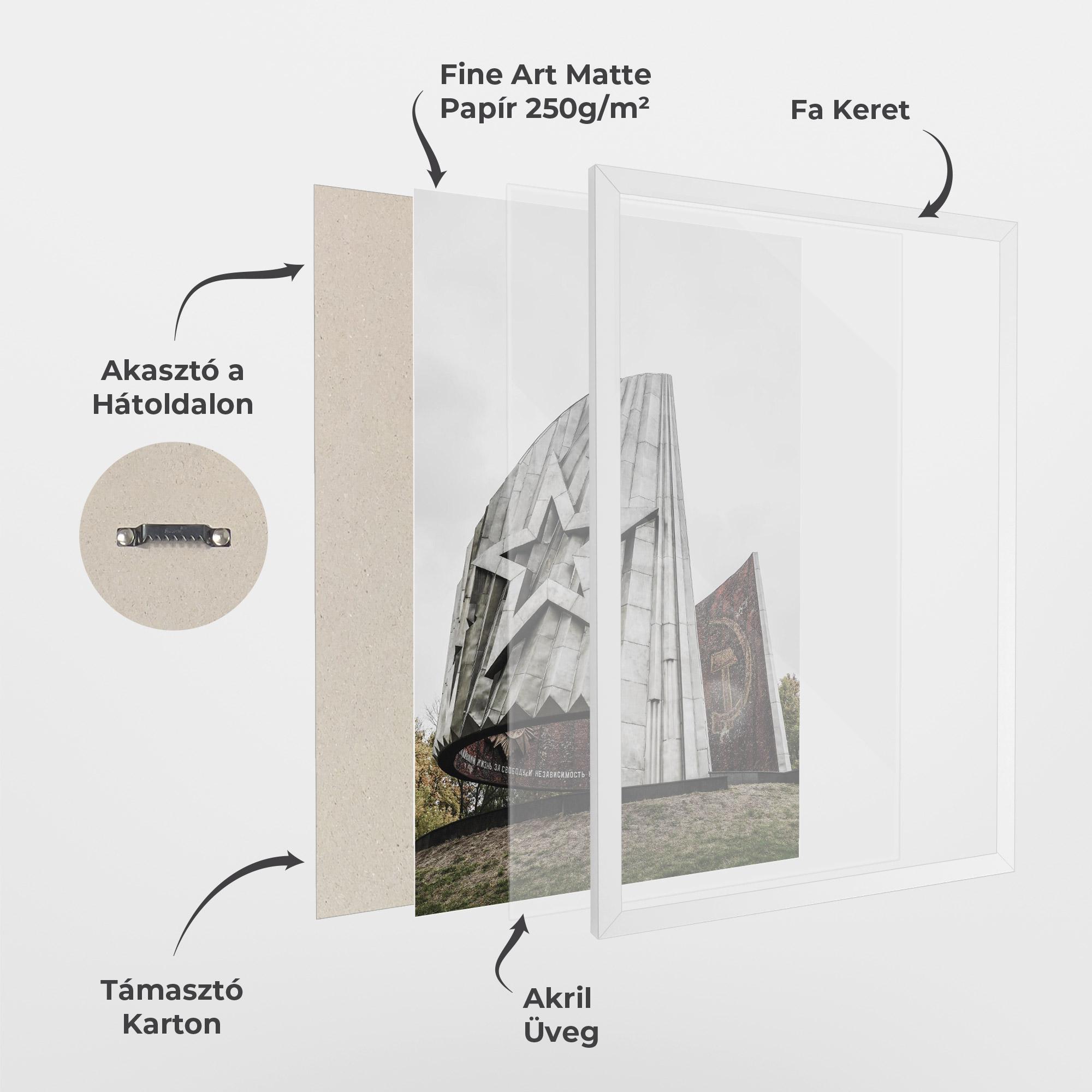 Keretezett Poszter Monument Of Glory mockup 1