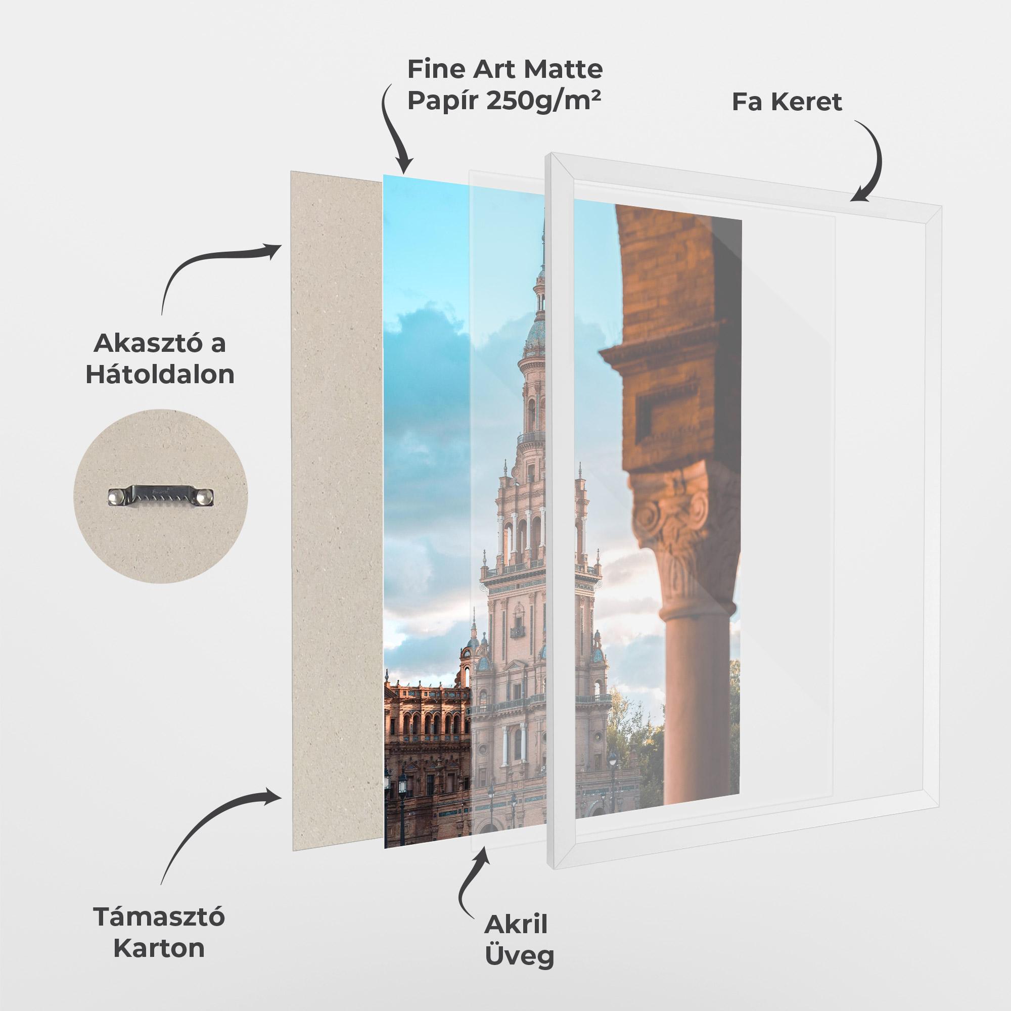 Keretezett Poszter Seville Spain mockup 1