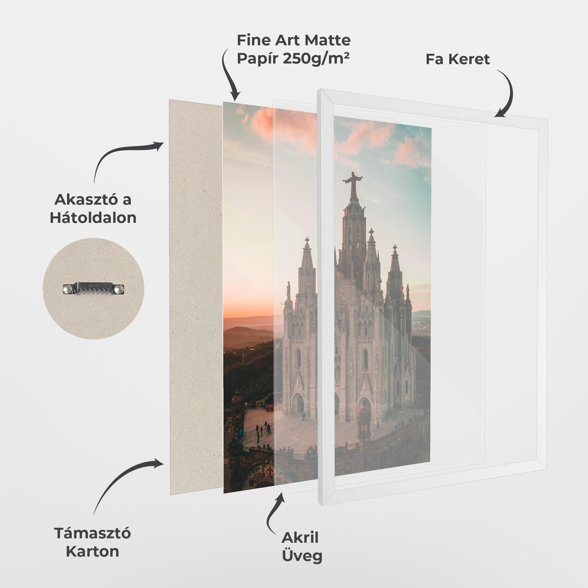 Keretezett Poszter Tibidabo Barcelona mockup 1