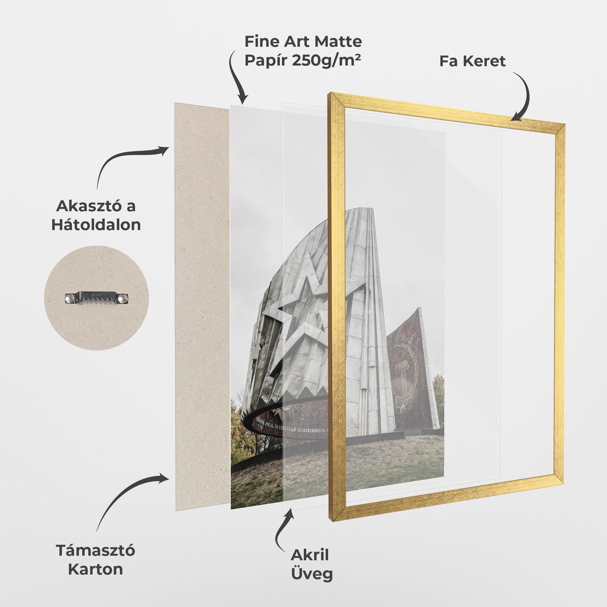 Keretezett Poszter Monument Of Glory mockup 1