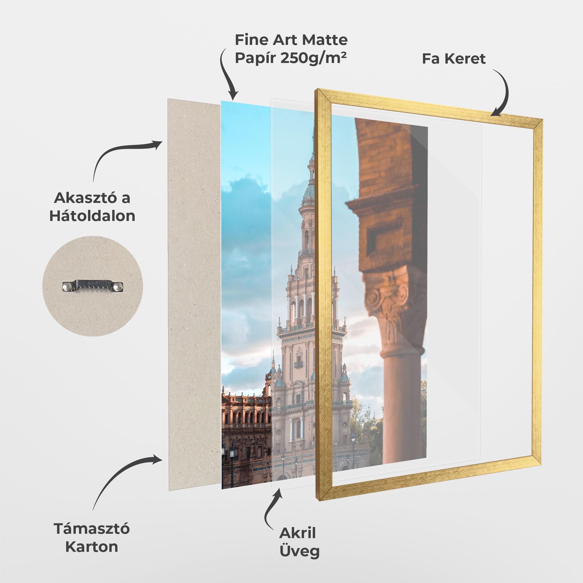 Keretezett Poszter Seville Spain mockup 1