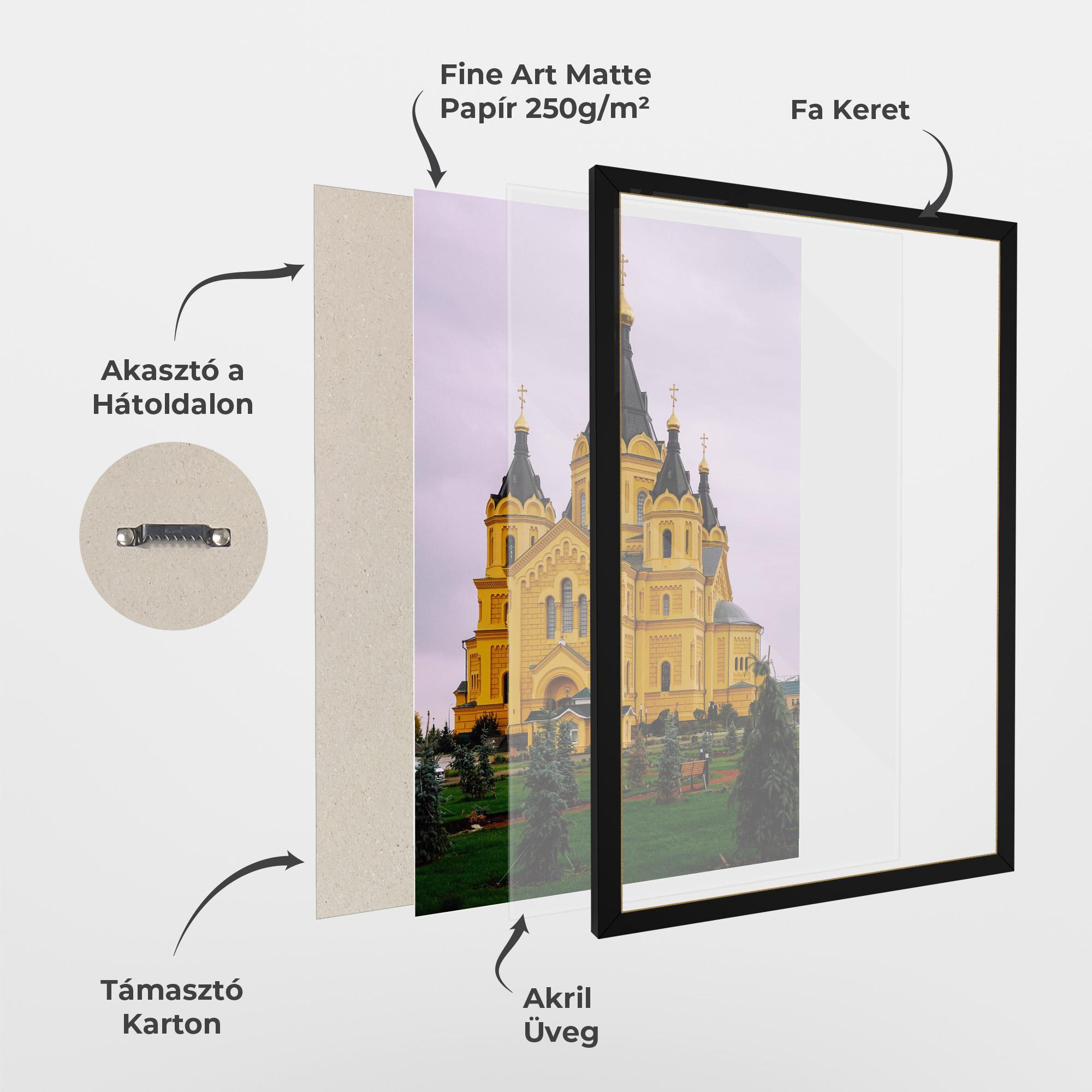 Keretezett Poszter Nevsky Cathedral mockup 1