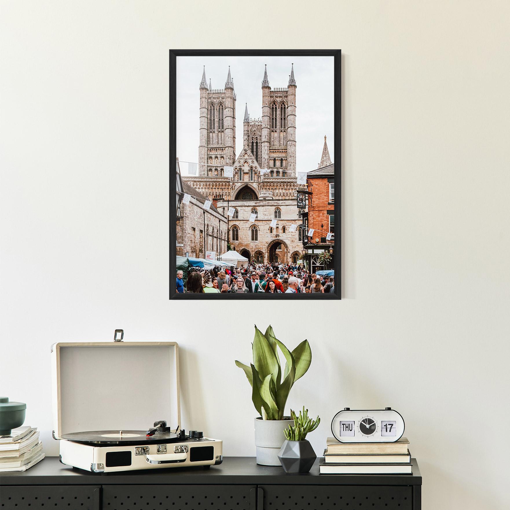 Keretezett Poszter Lincoln Cathedral mockup 2