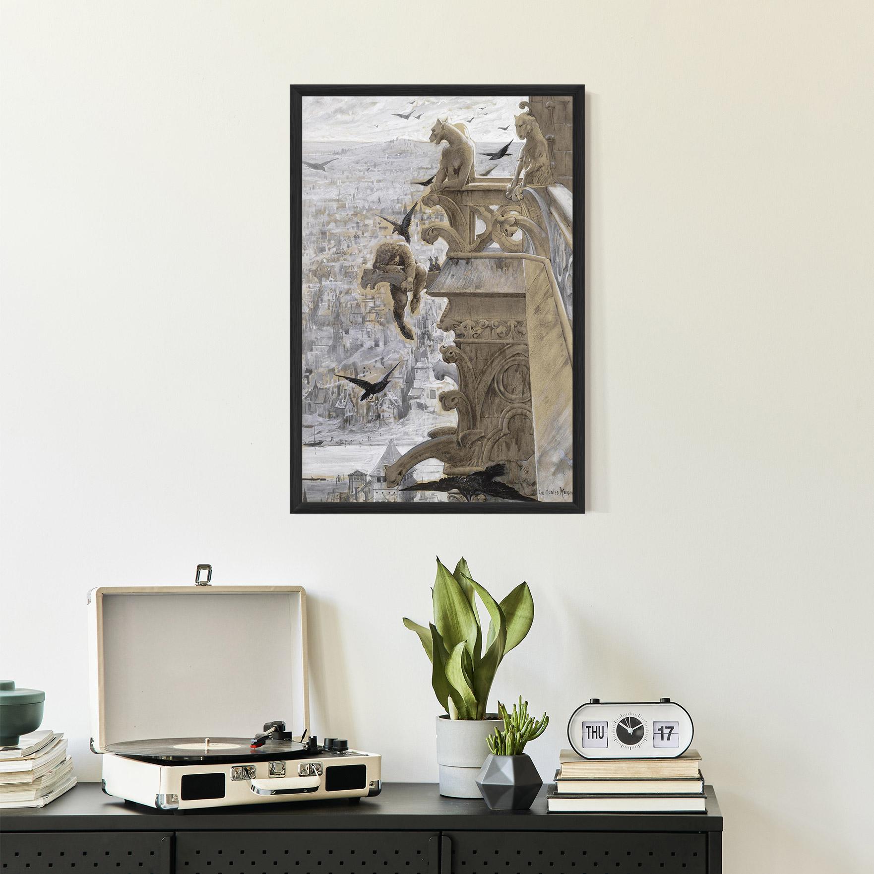 Keretezett Poszter Notre Dame mockup 2