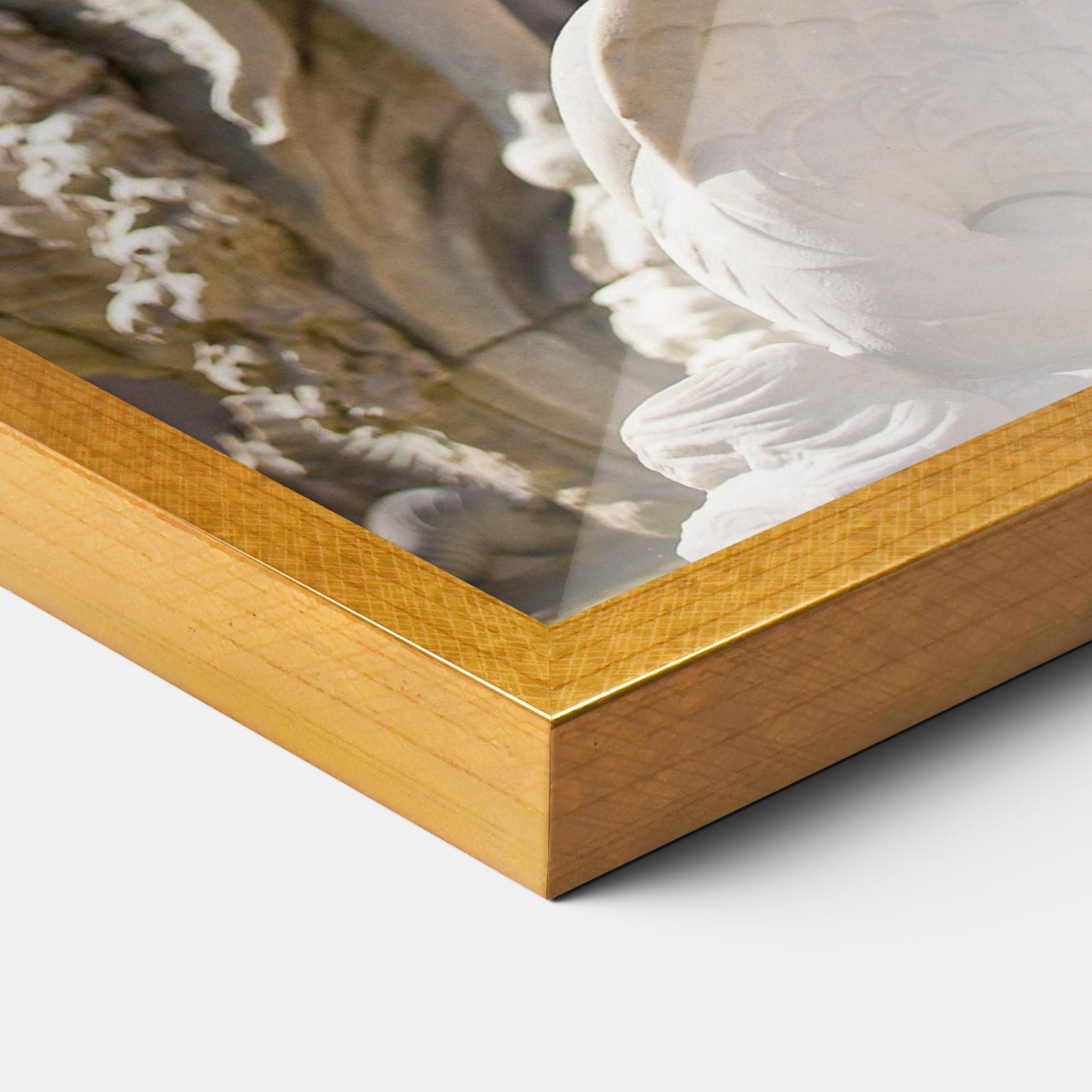 Keretezett Poszter Baroque Statue Italy mockup 3