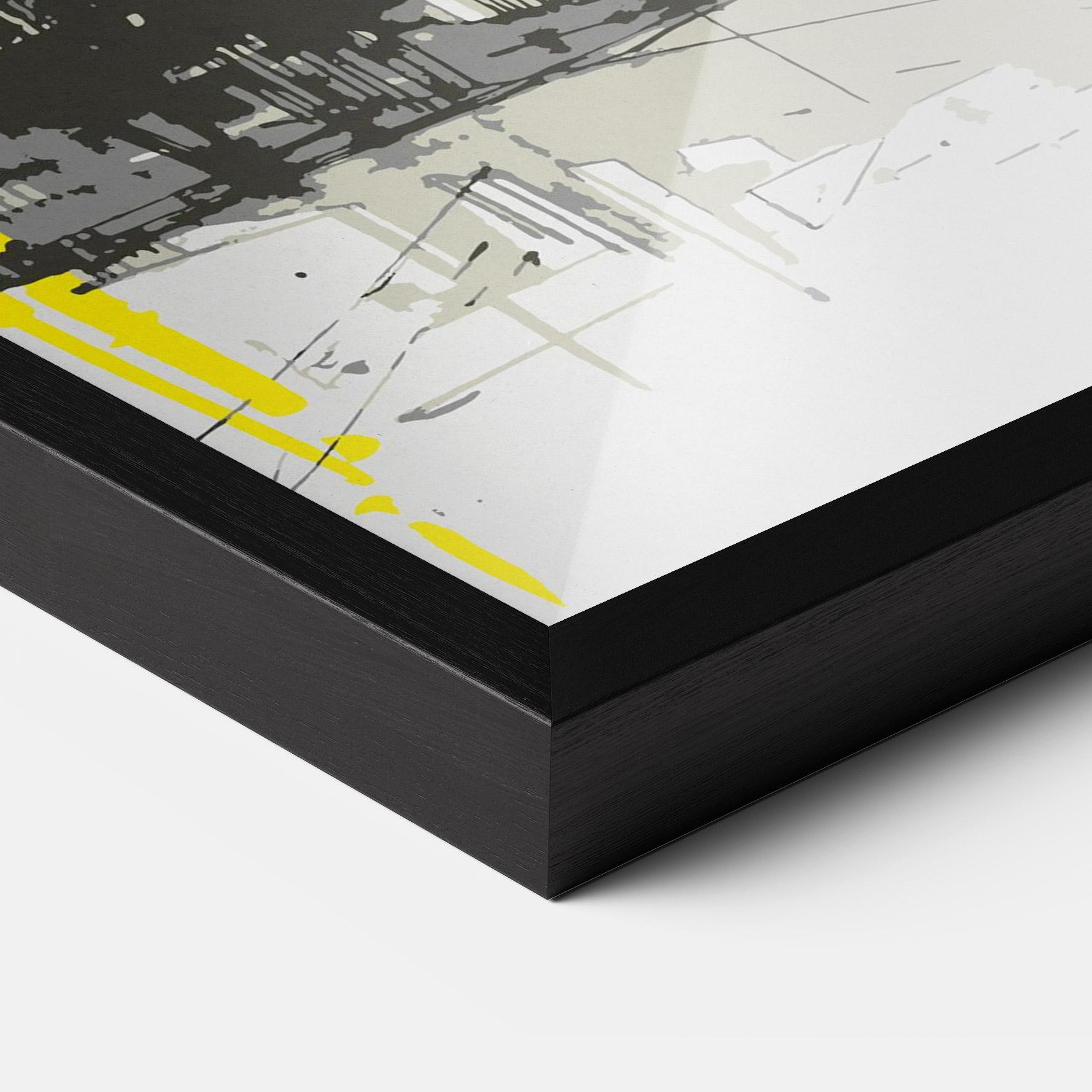 Keretezett Poszter Yellow Colosseum mockup 3