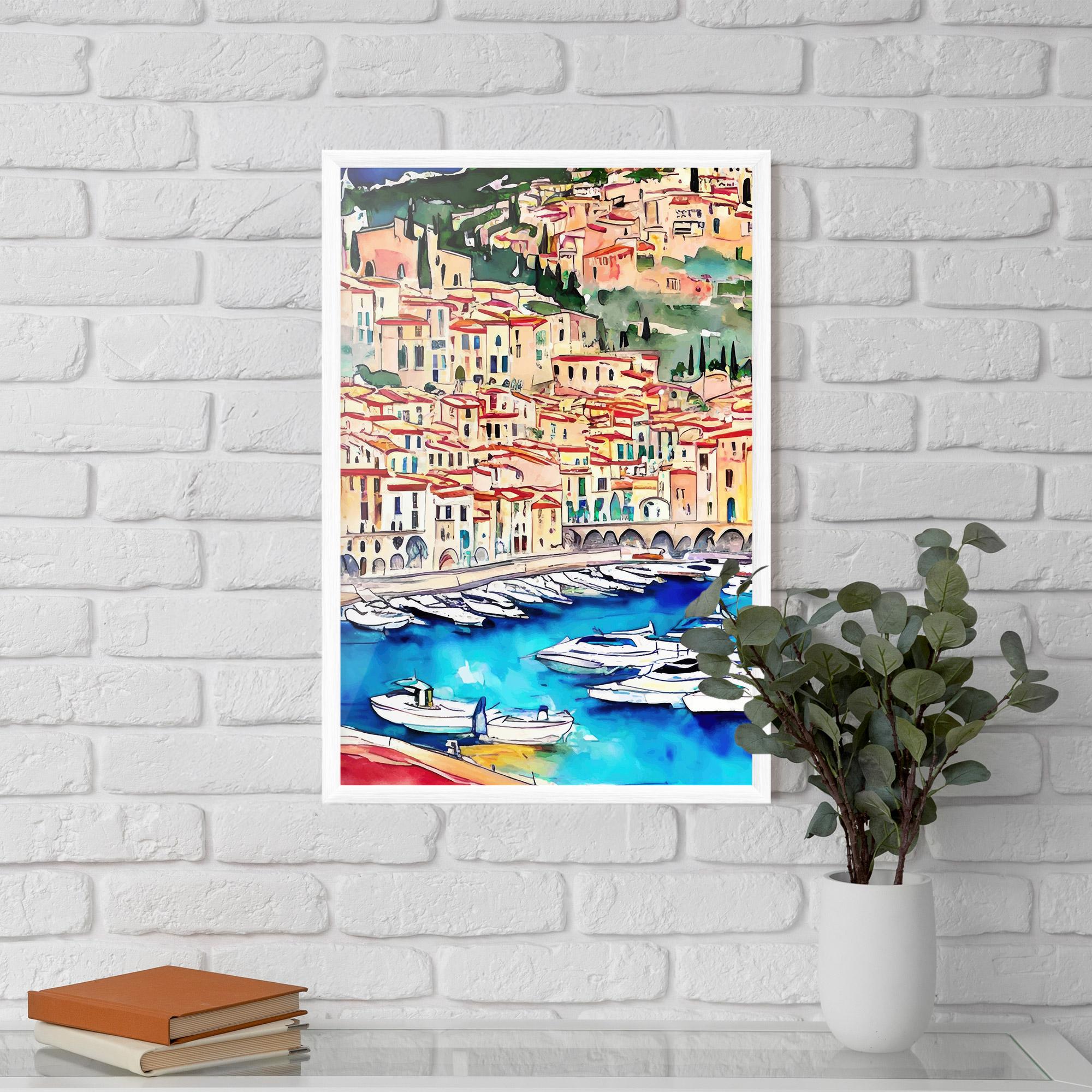 Keretezett Poszter French City mockup 5