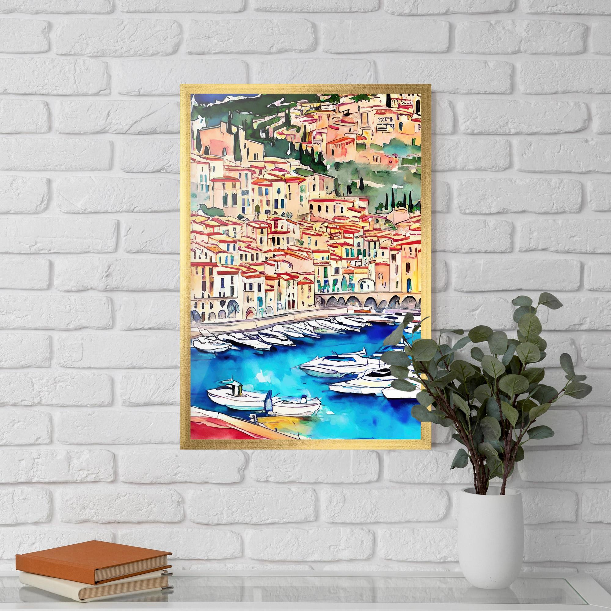 Keretezett Poszter French City mockup 5