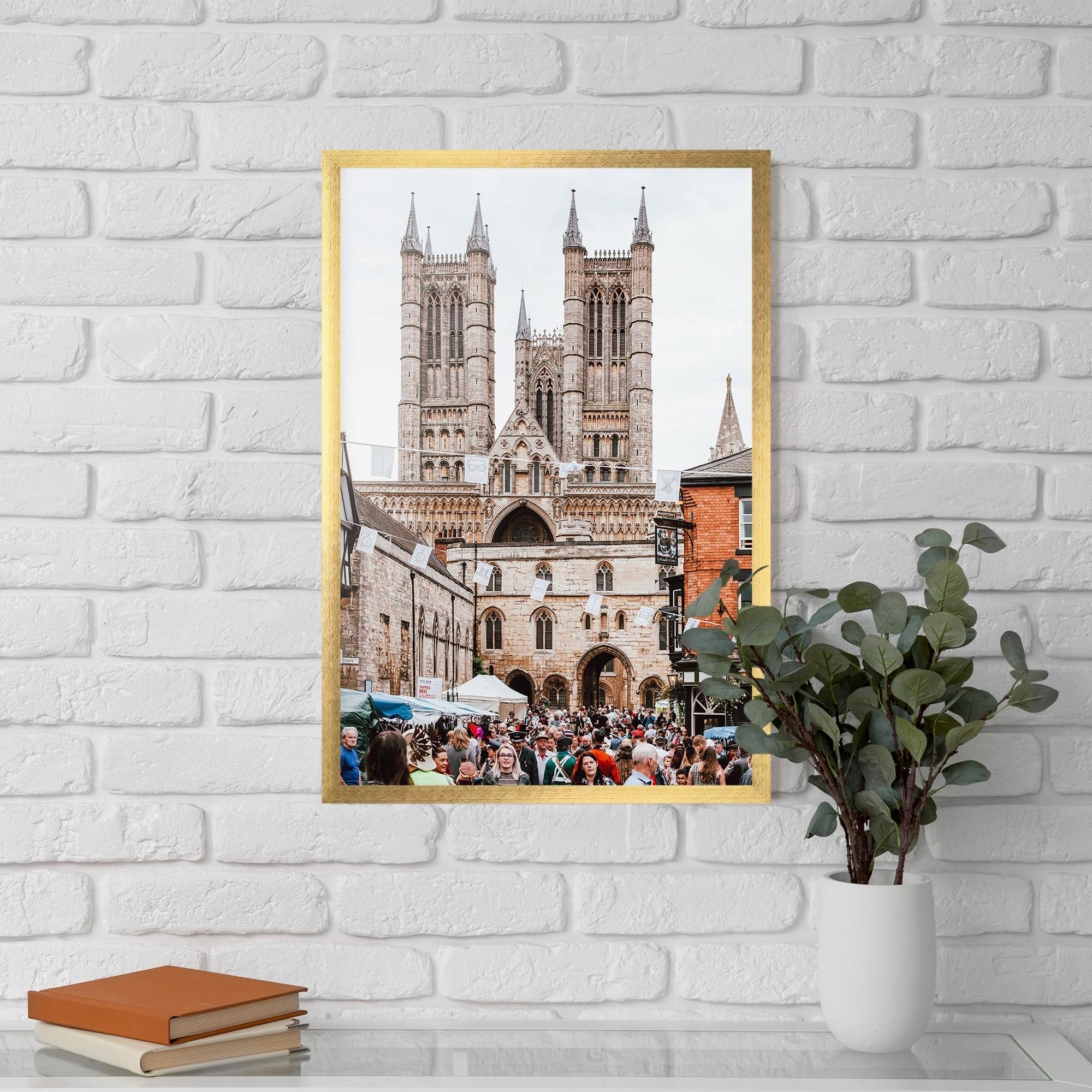 Keretezett Poszter Lincoln Cathedral mockup 5