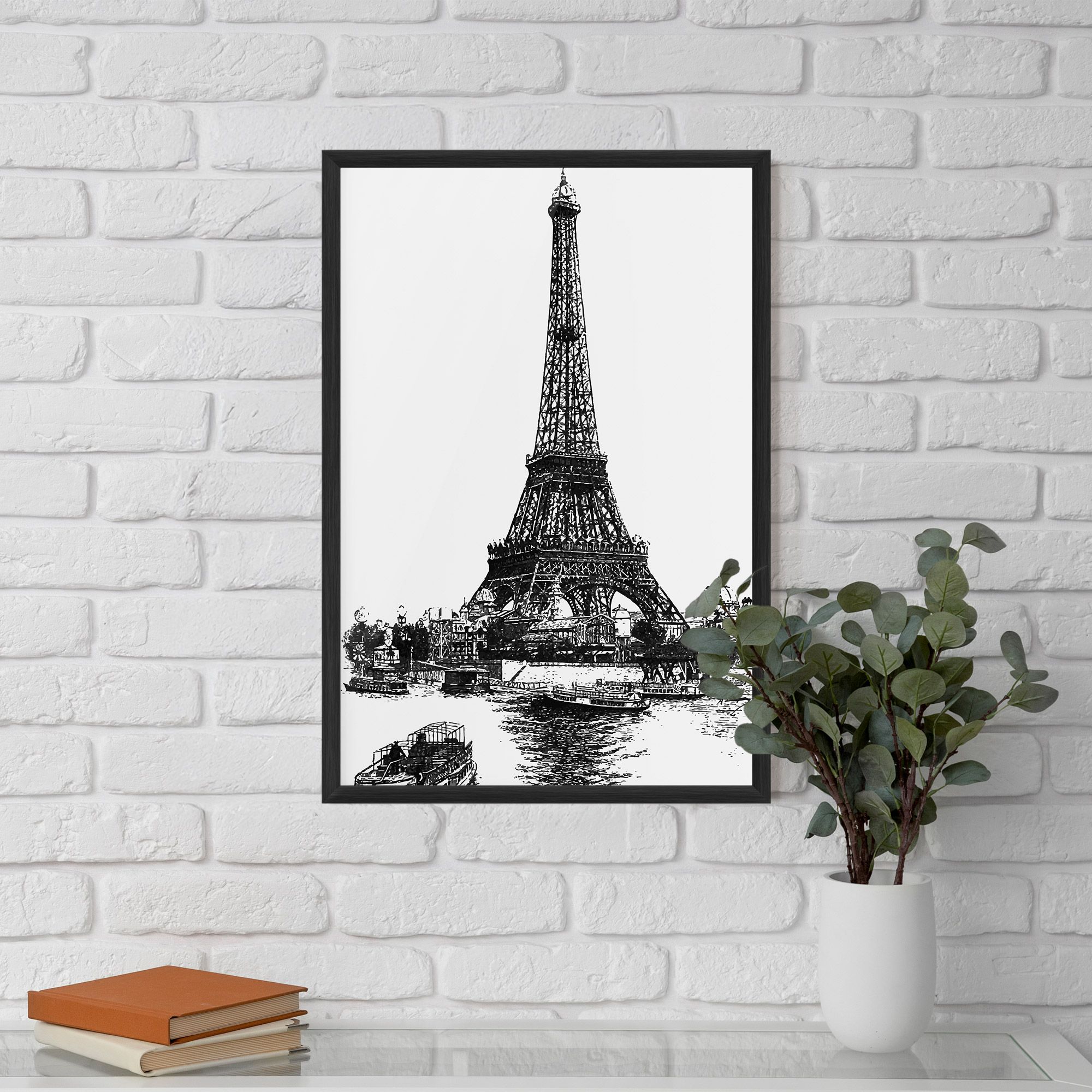 Eiffel Tower Drawing mockup 5