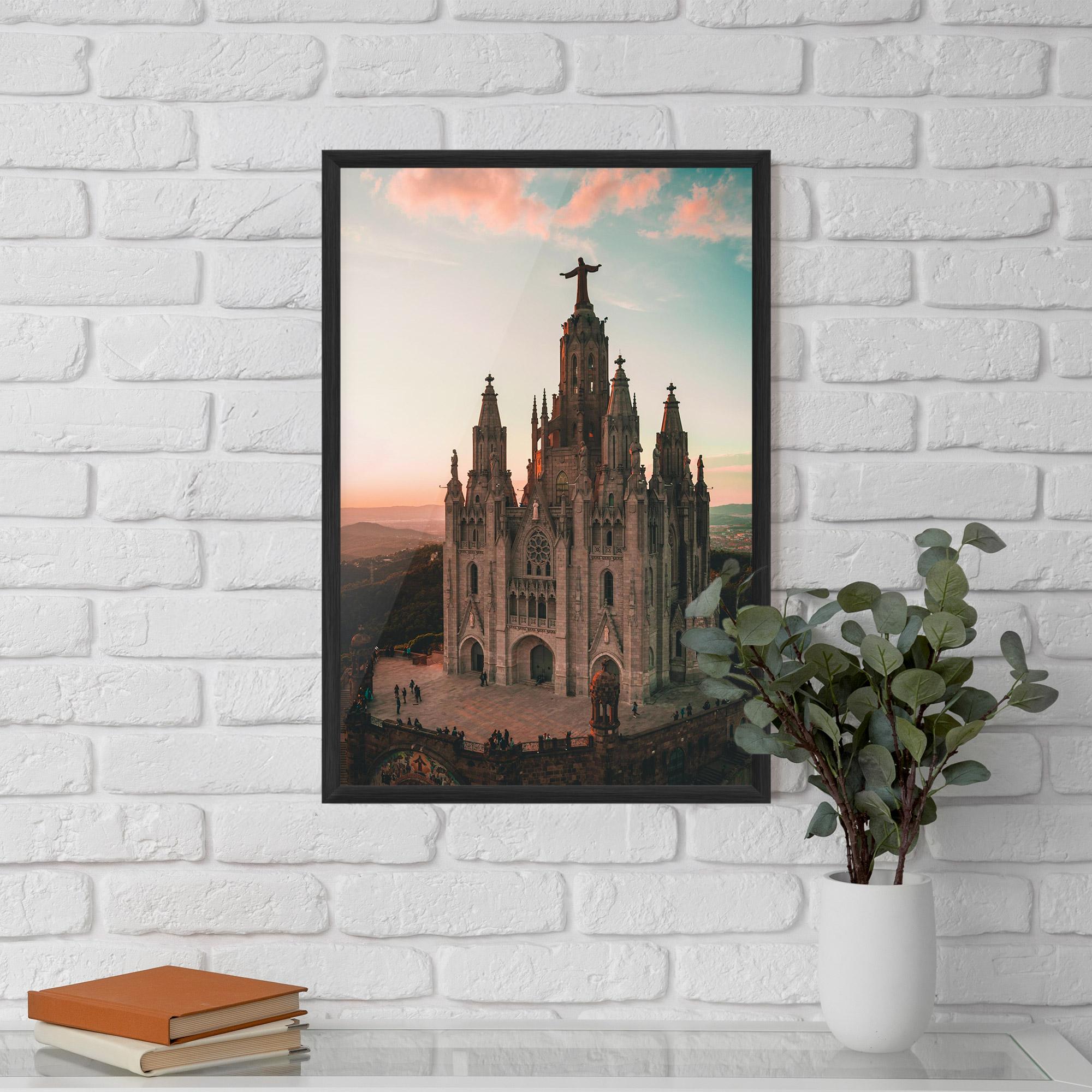 Keretezett Poszter Tibidabo Barcelona mockup 5