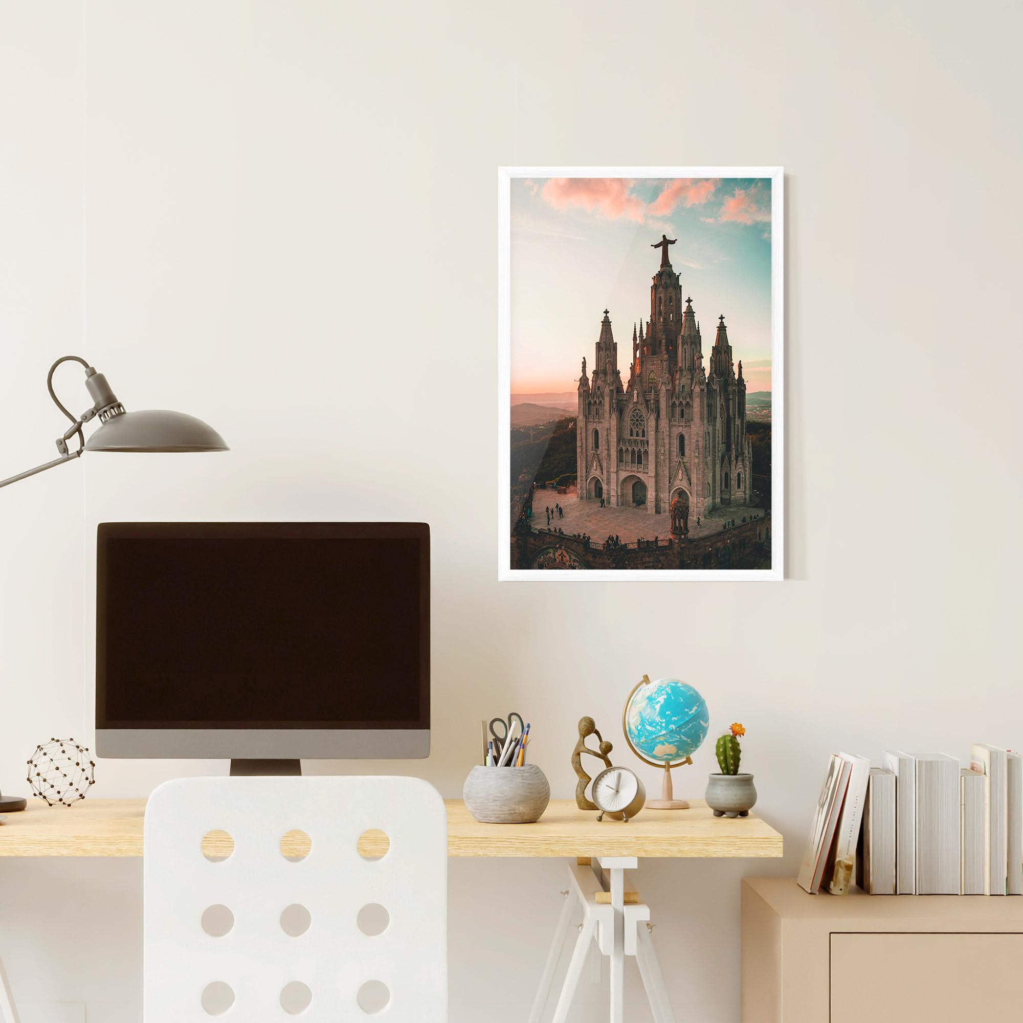Keretezett Poszter Tibidabo Barcelona mockup 6