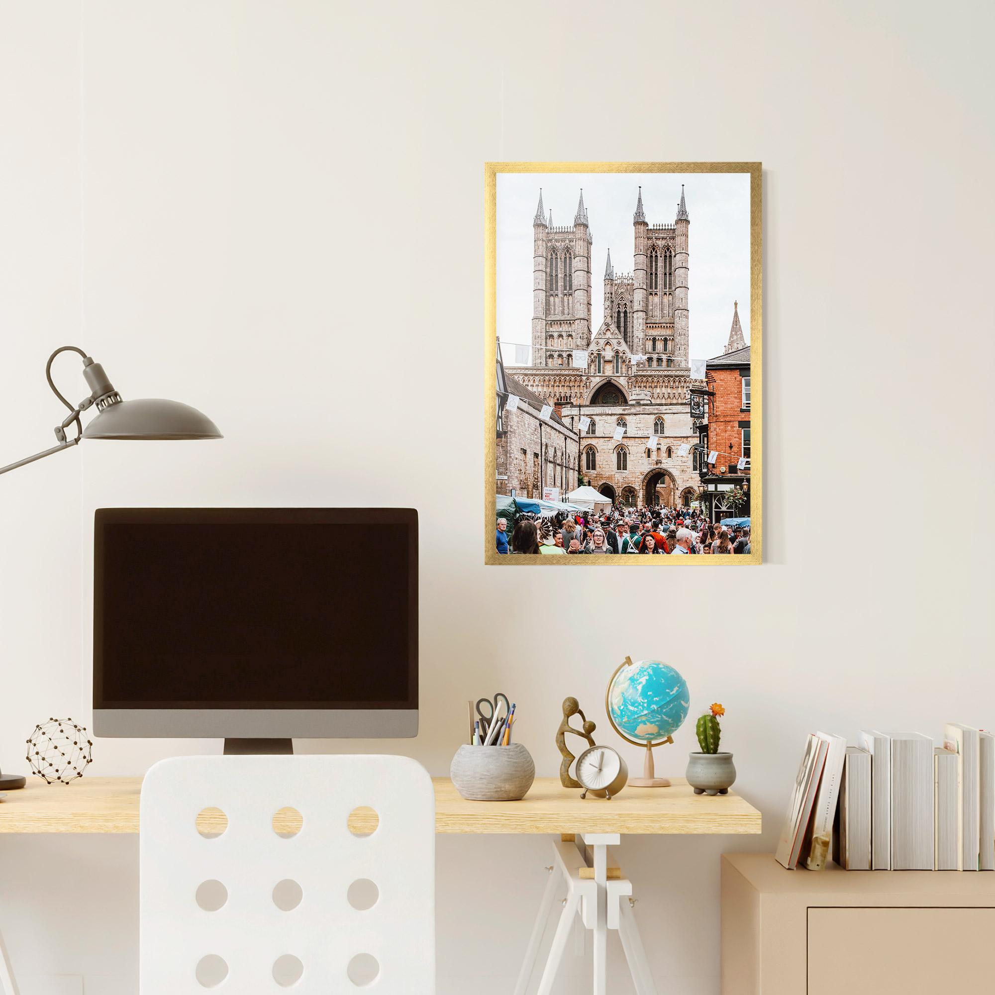 Keretezett Poszter Lincoln Cathedral mockup 6