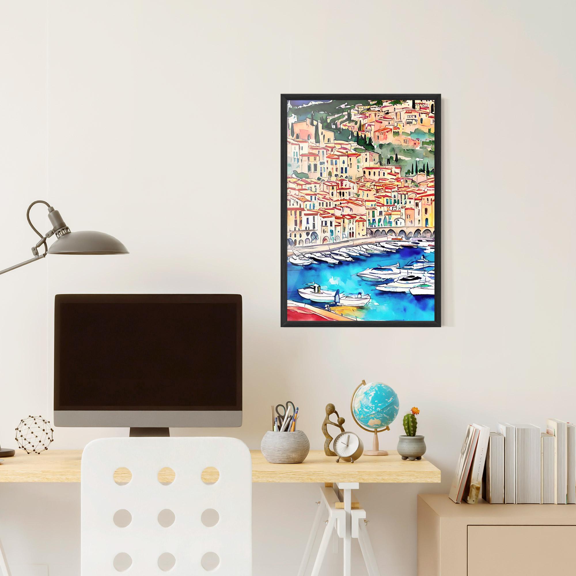 Keretezett Poszter French City mockup 6