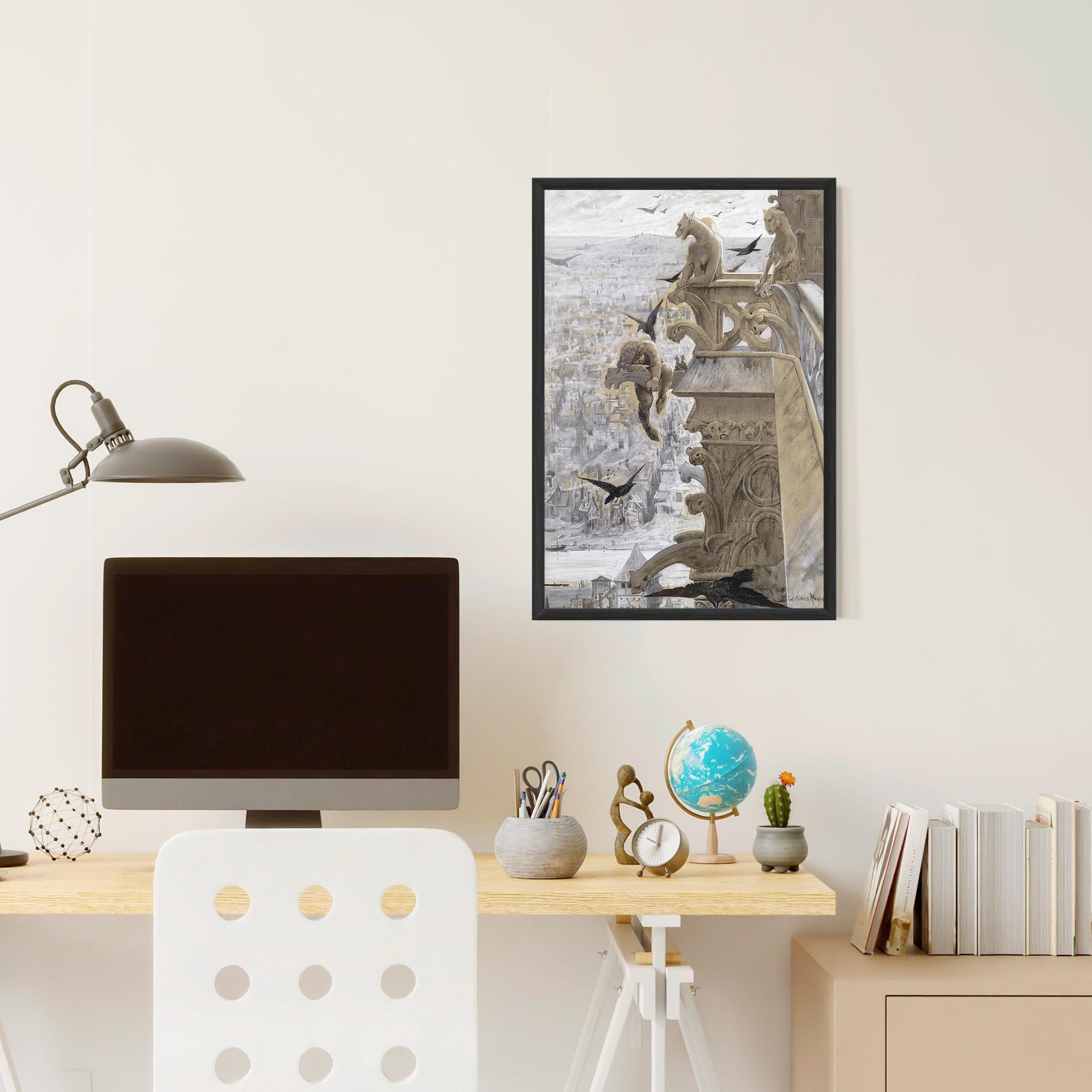 Keretezett Poszter Notre Dame mockup 6