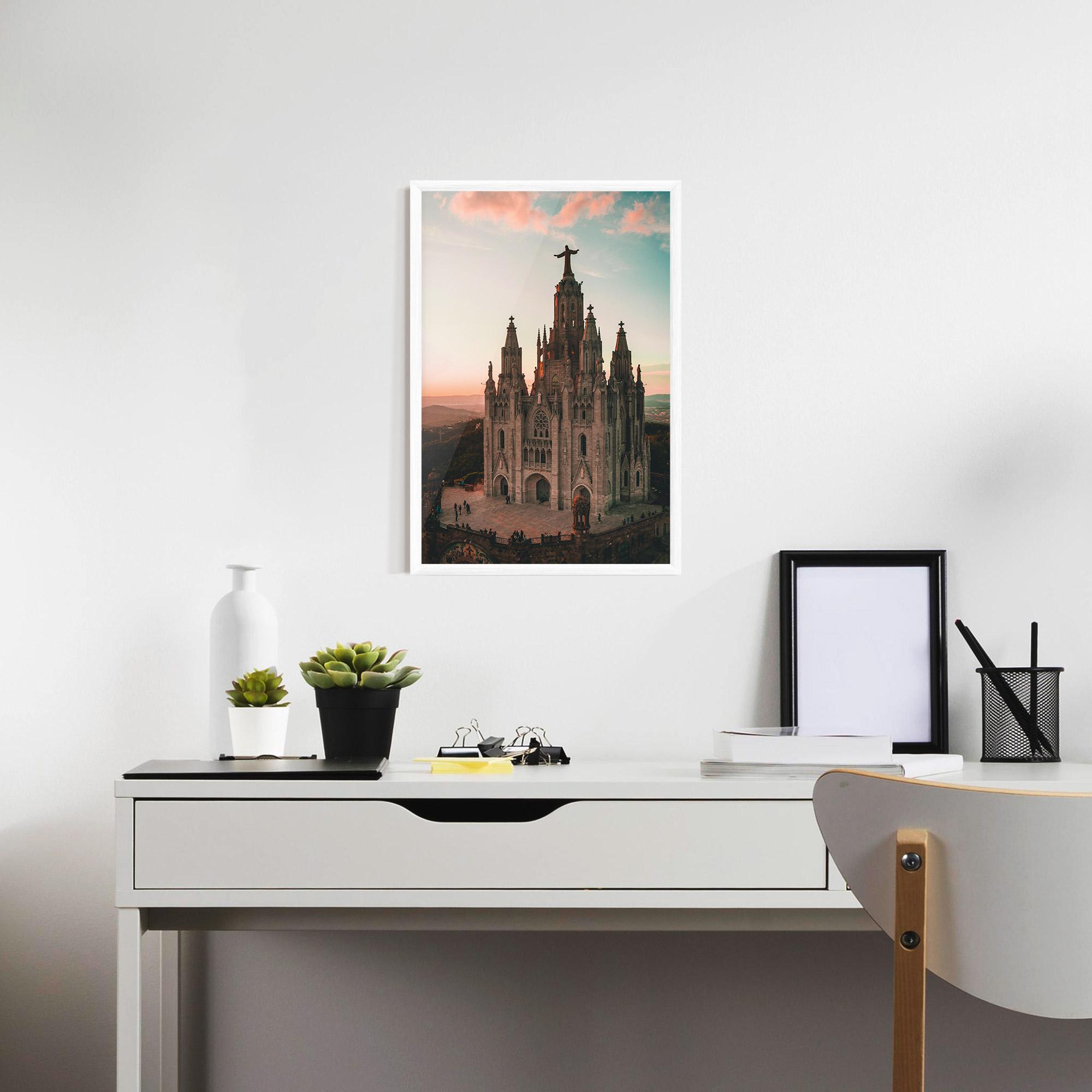 Keretezett Poszter Tibidabo Barcelona mockup 7