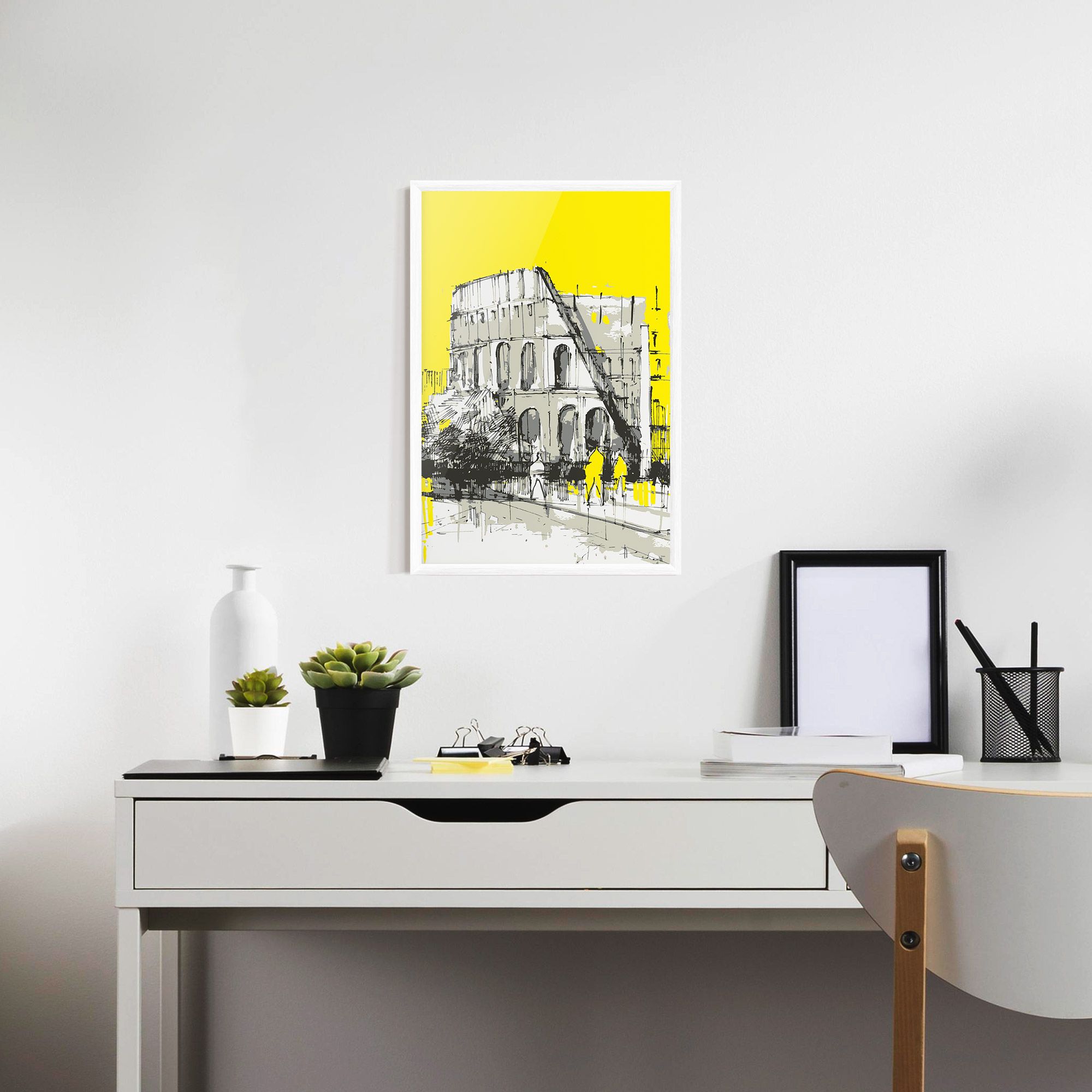 Yellow Colosseum mockup 7