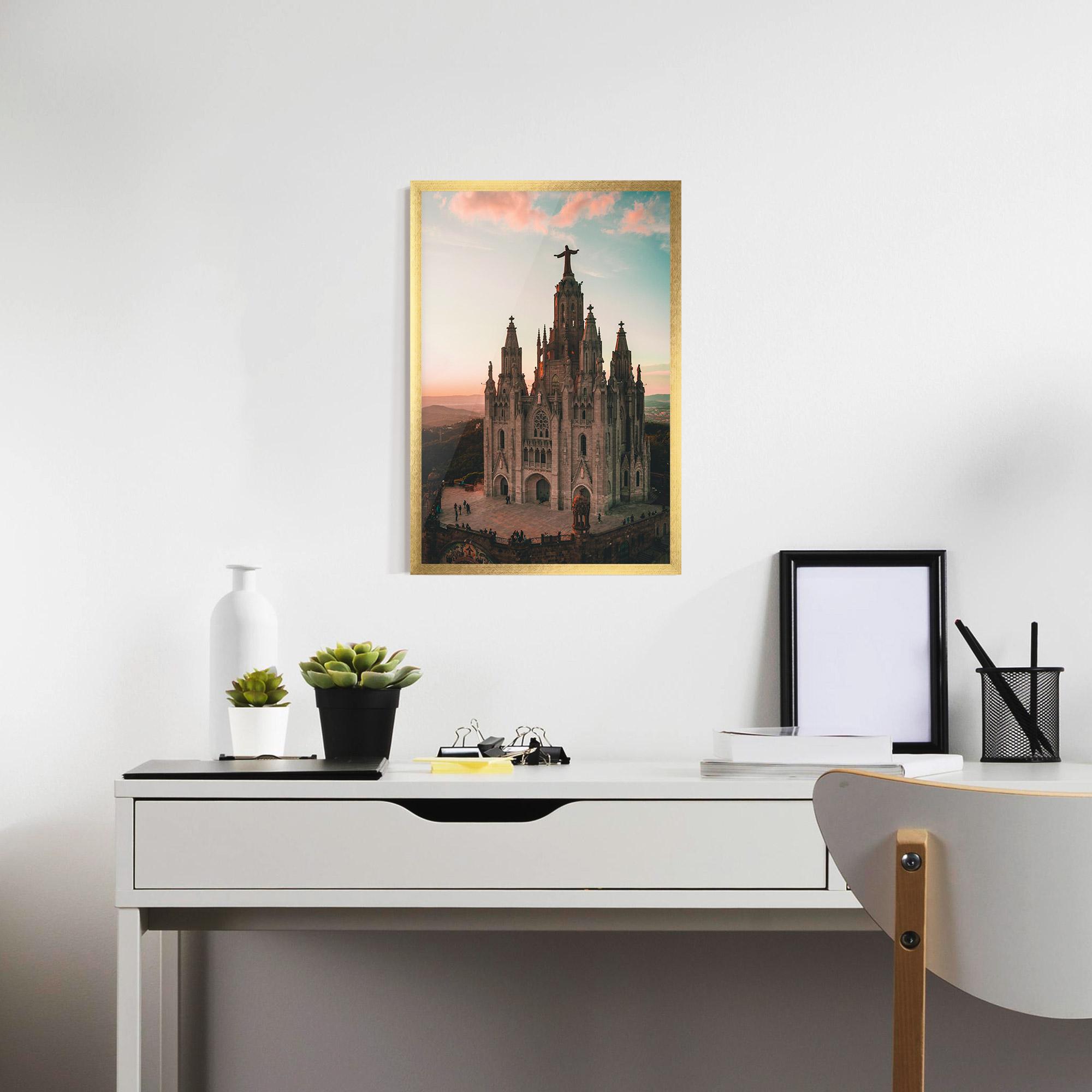 Keretezett Poszter Tibidabo Barcelona mockup 7