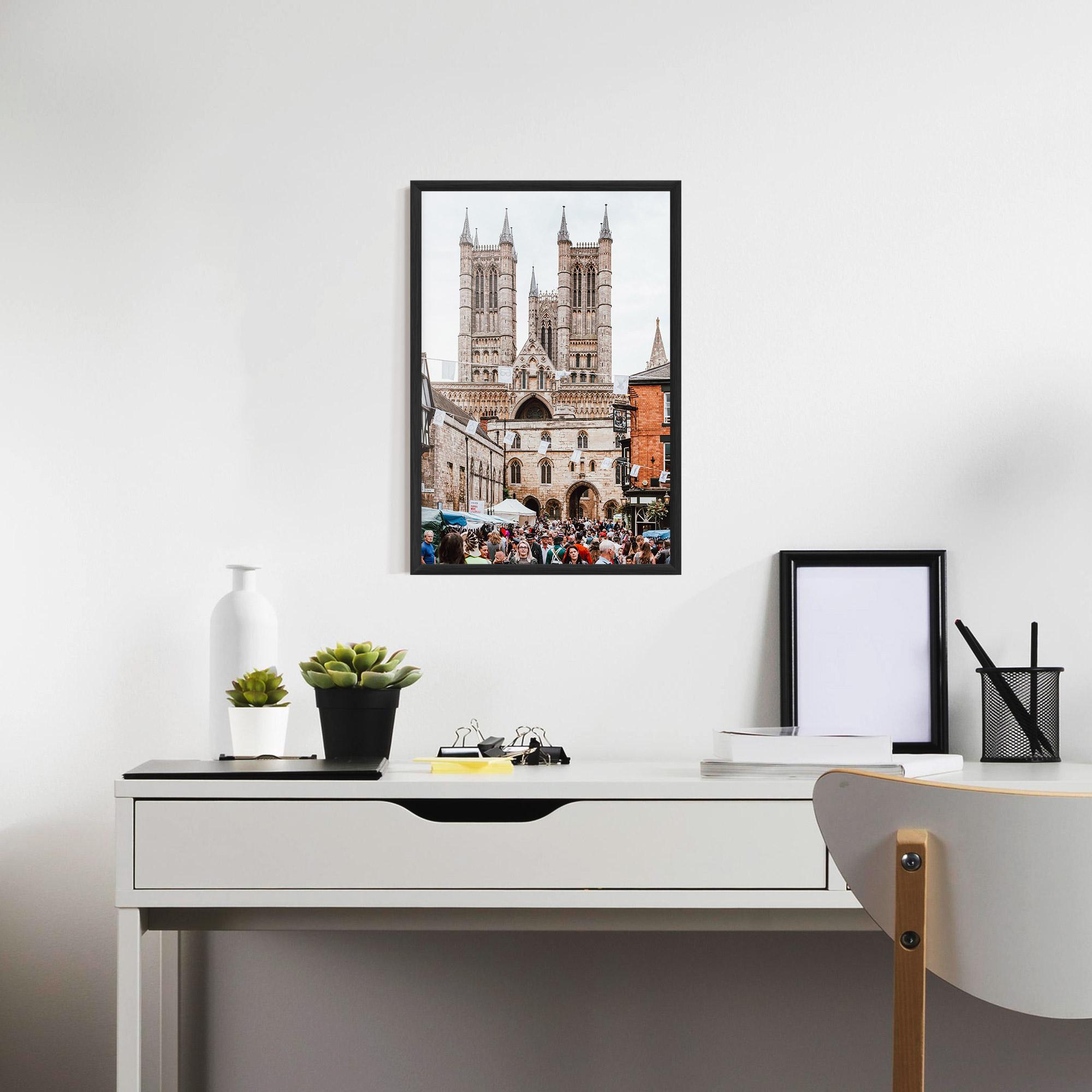 Keretezett Poszter Lincoln Cathedral mockup 7