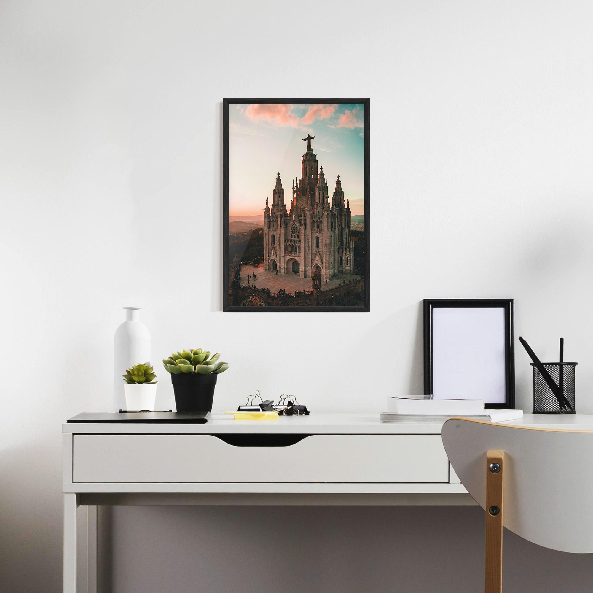Keretezett Poszter Tibidabo Barcelona mockup 7