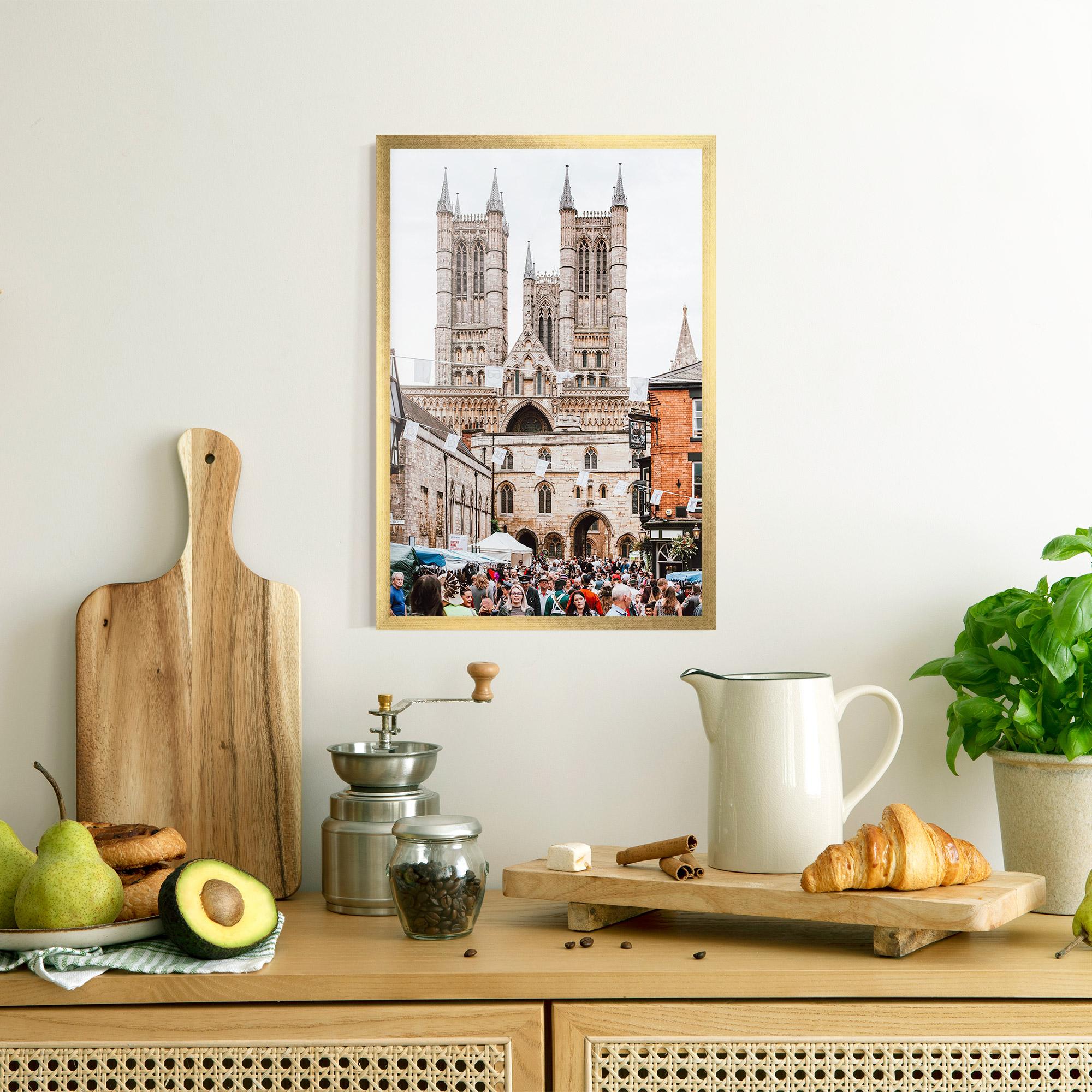 Keretezett Poszter Lincoln Cathedral mockup 8